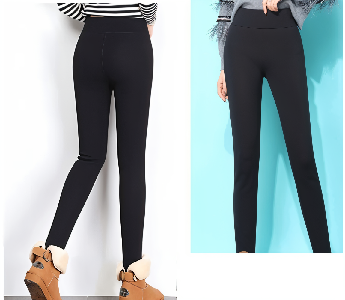 Damen - Fleece Leggings High Waist