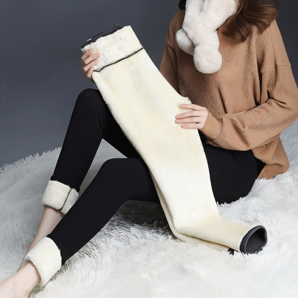 Damen - Fleece Leggings High Waist