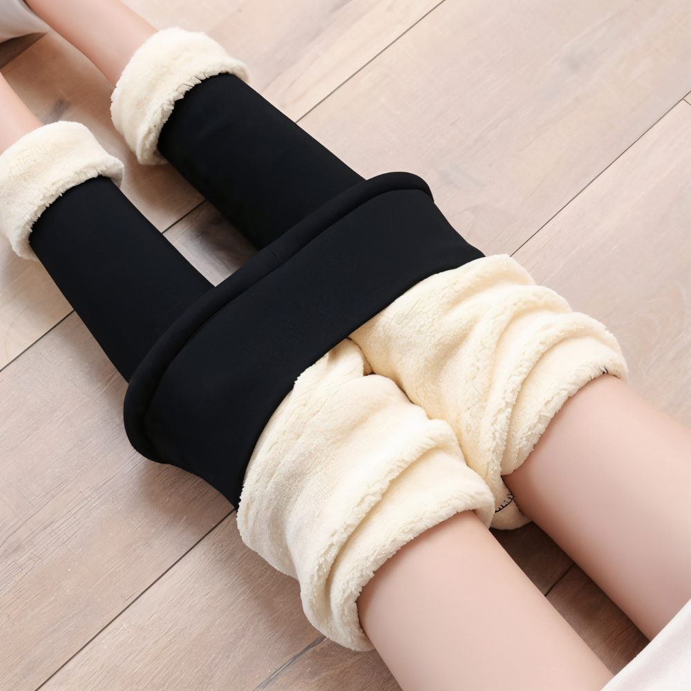 Damen - Fleece Leggings High Waist