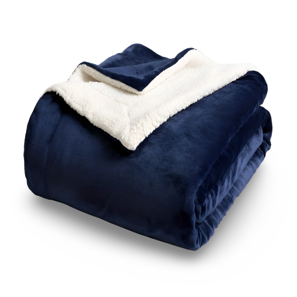 Fleecy Plaid - Dicke & Flauschige Flanell Sherpa Fleece Blanket