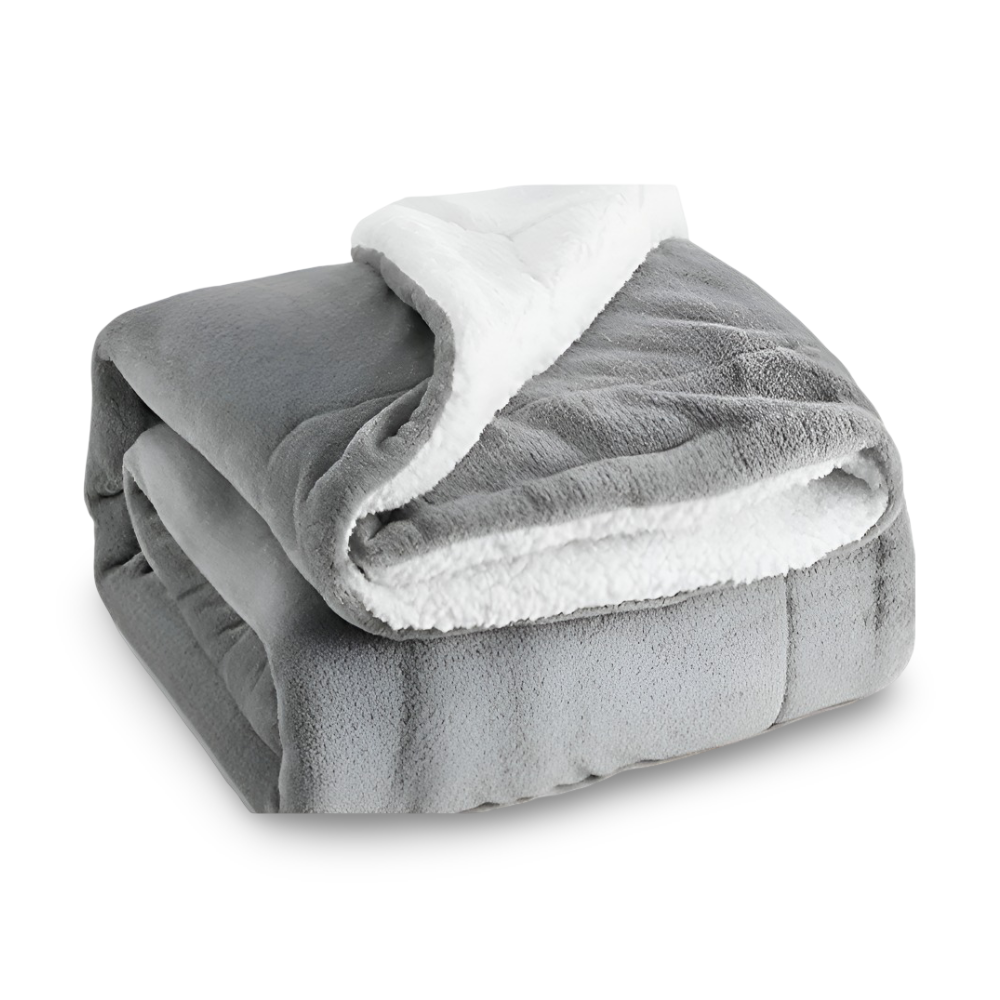 Fleecy Plaid - Dicke & Flauschige Flanell Sherpa Fleece Blanket
