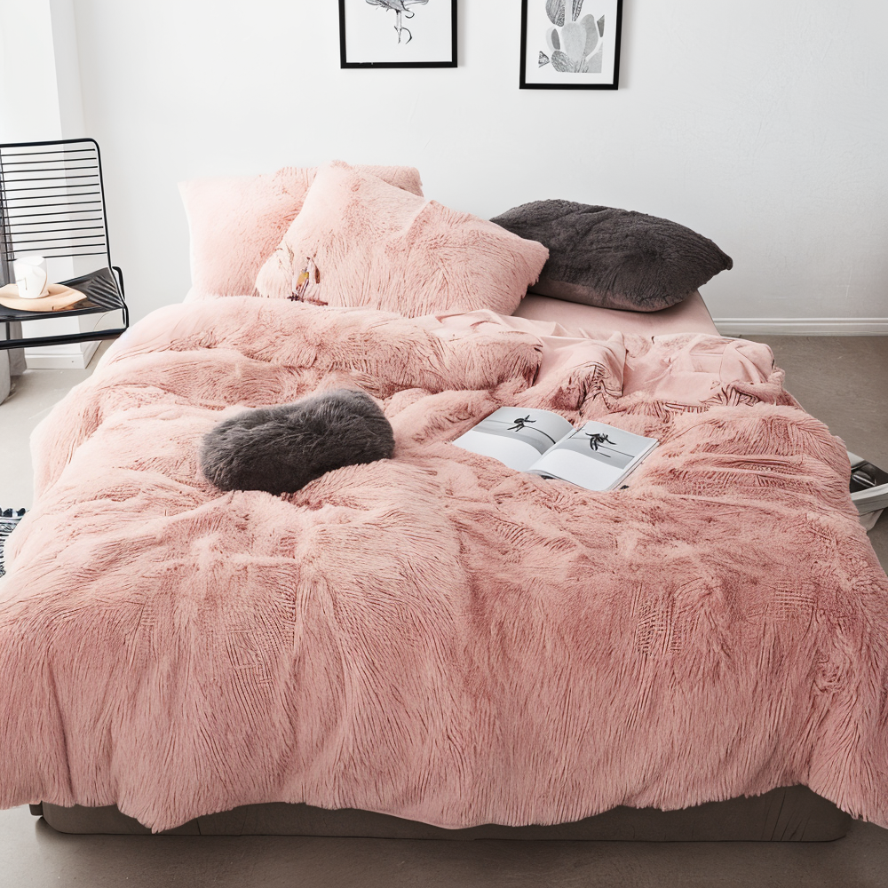 FlufFur - Bettwäsche - Ultra flauschiges Fleece Bettwäsche