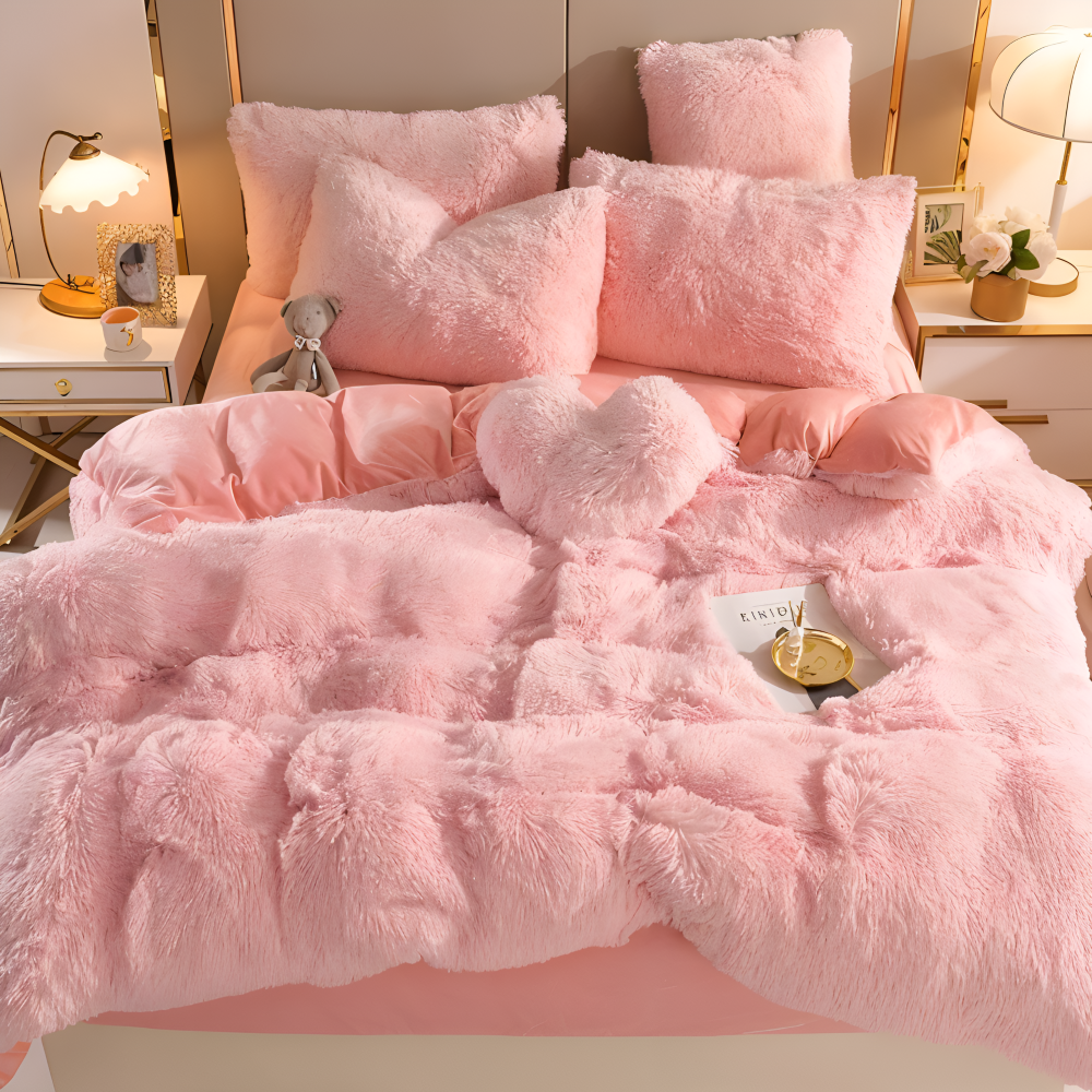 FlufFur - Bettwäsche - Ultra flauschiges Fleece Bettwäsche