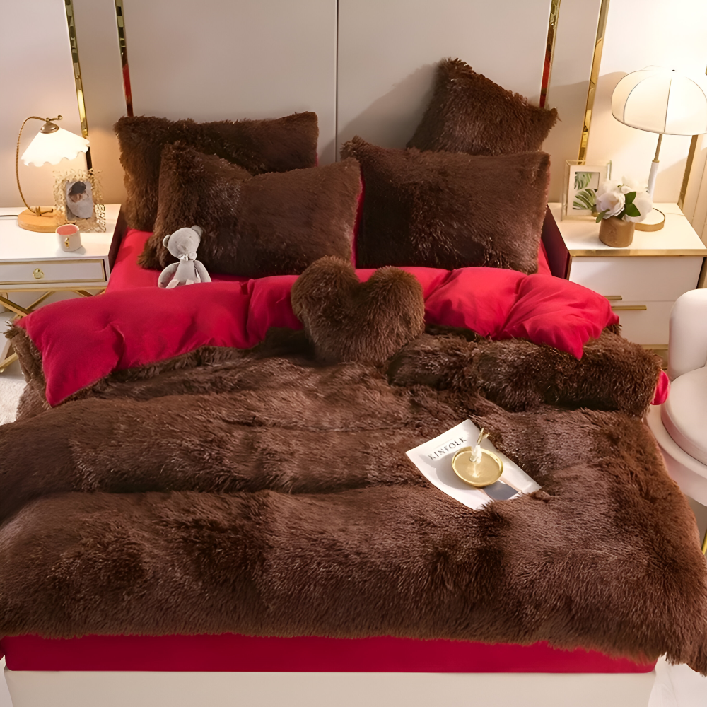 FlufFur - Bettwäsche - Ultra flauschiges Fleece Bettwäsche