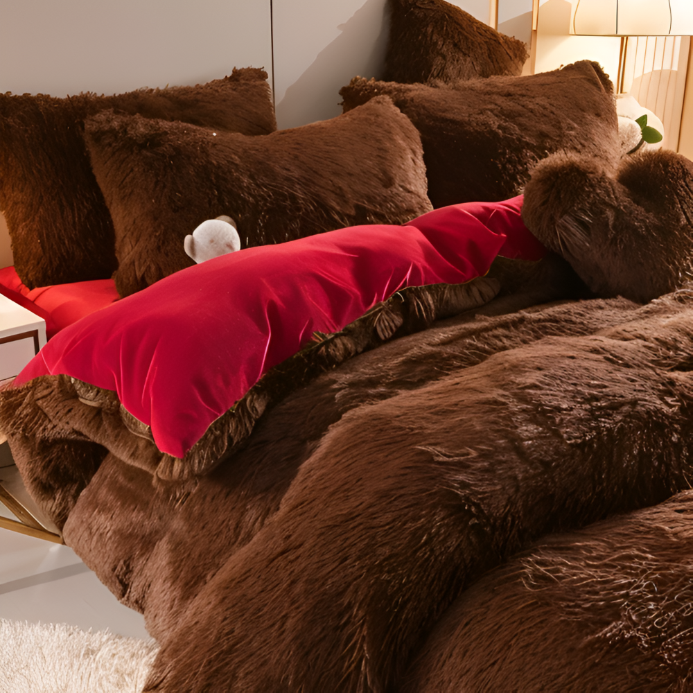 FlufFur - Bettwäsche - Ultra flauschiges Fleece Bettwäsche