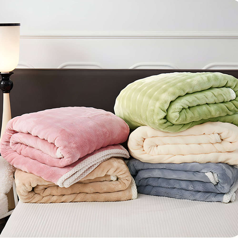 Fluffy - Plush Kuscheldecke aus Polyester 100x150–200x230 cm