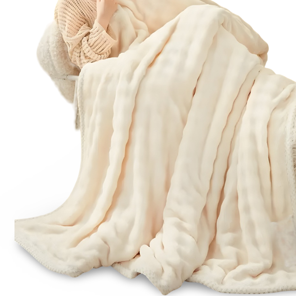 Fluffy - Plush Kuscheldecke aus Polyester 100x150–200x230 cm