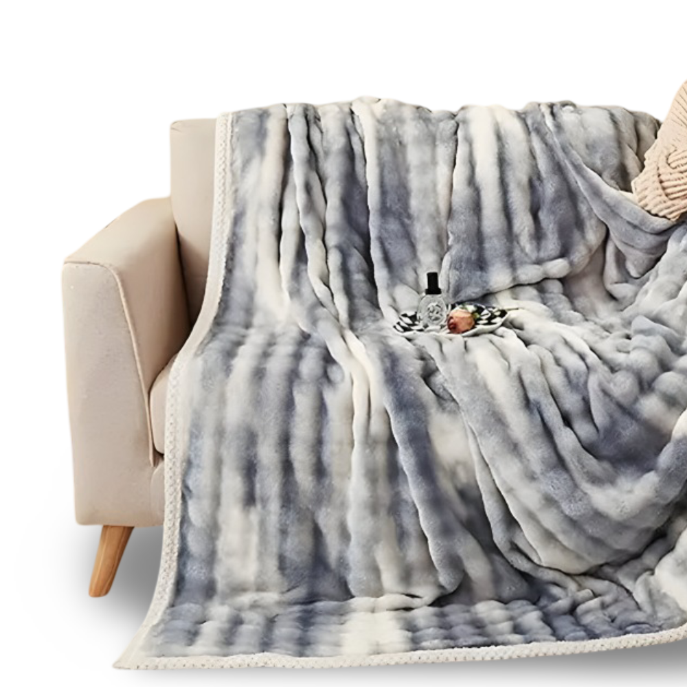Fluffy - Plush Kuscheldecke aus Polyester 100x150–200x230 cm
