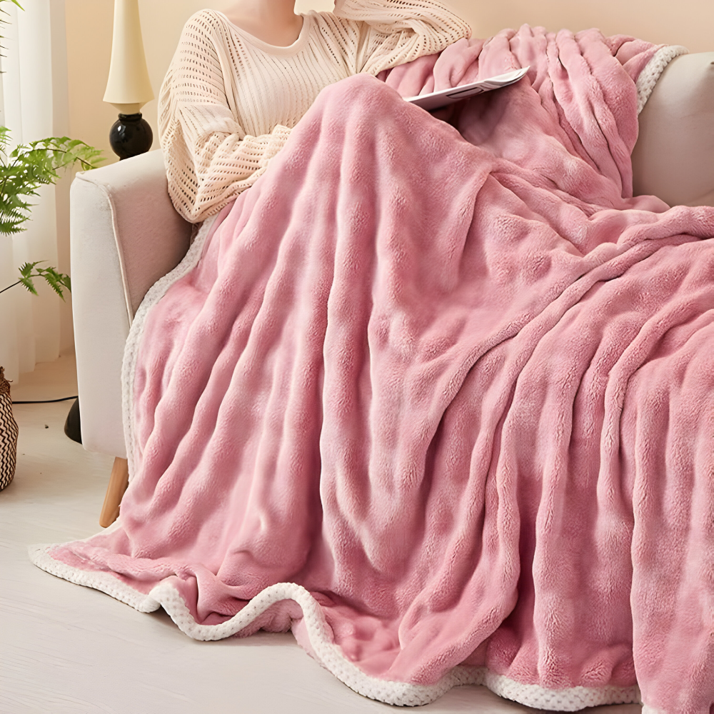 Fluffy - Plush Kuscheldecke aus Polyester 100x150–200x230 cm