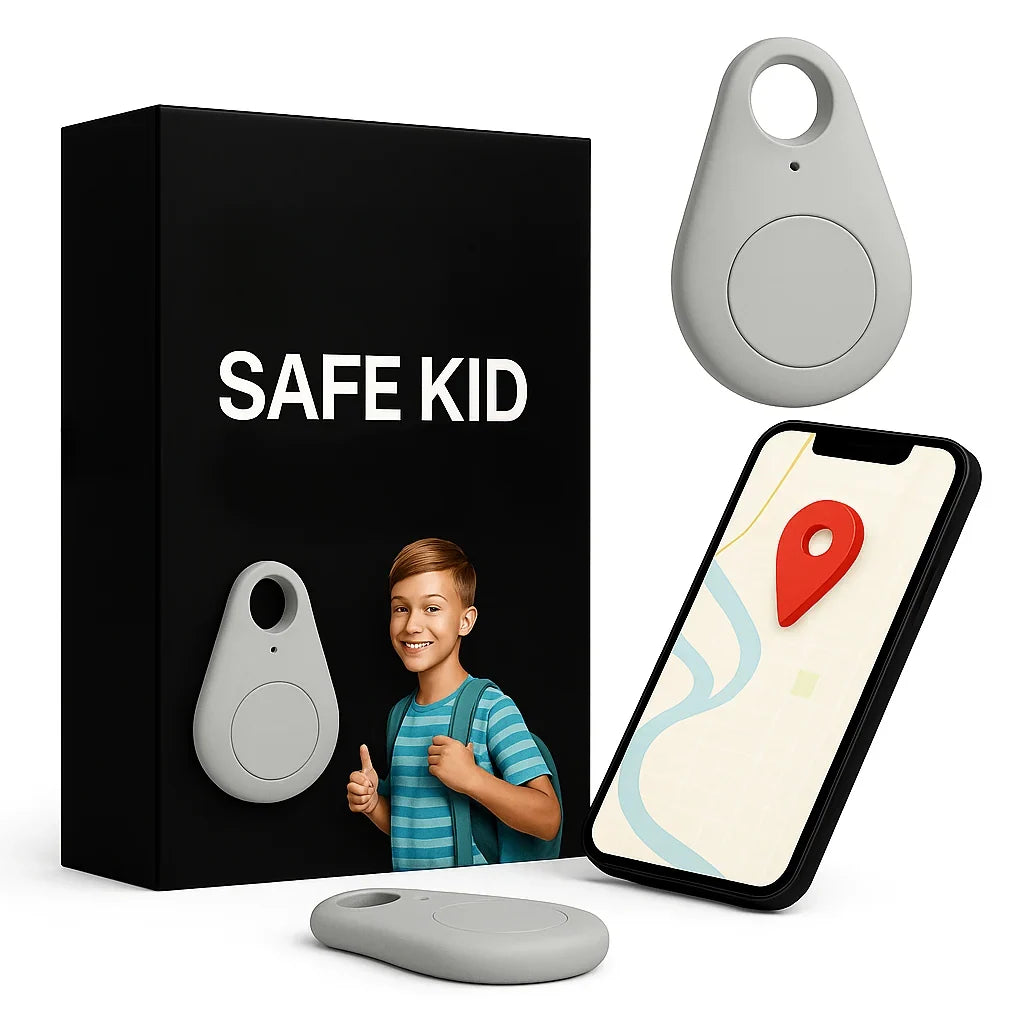SafeKid – Kinder-Tracker mit App-Ortung – Silber