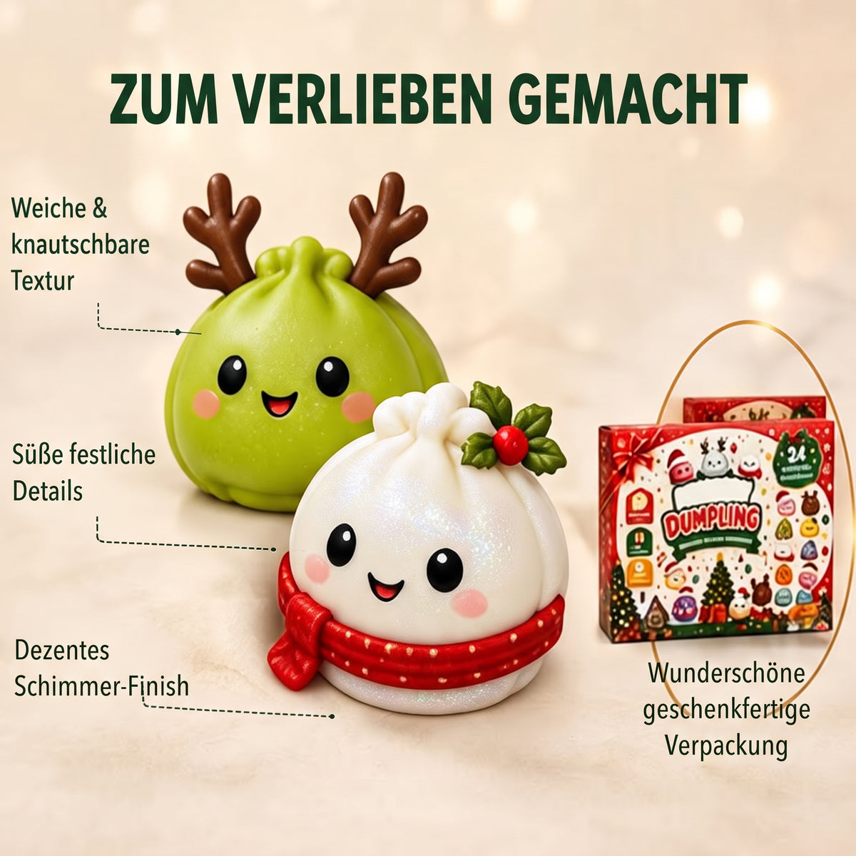 SquishMingle - Adventskalender mit 24 Squishy-Spielzeugen