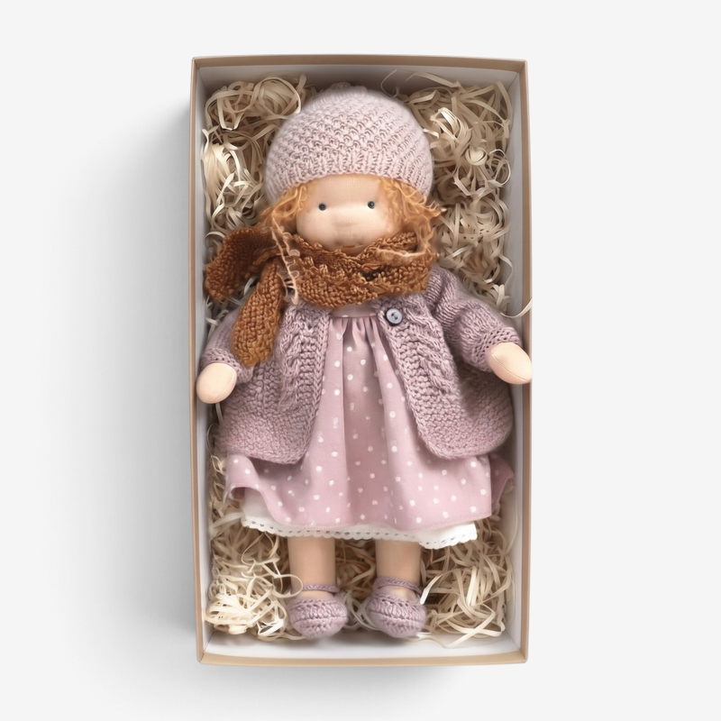 TaleSprout - Handgefertigte Waldorf-Puppe aus Weichen Naturmaterialien