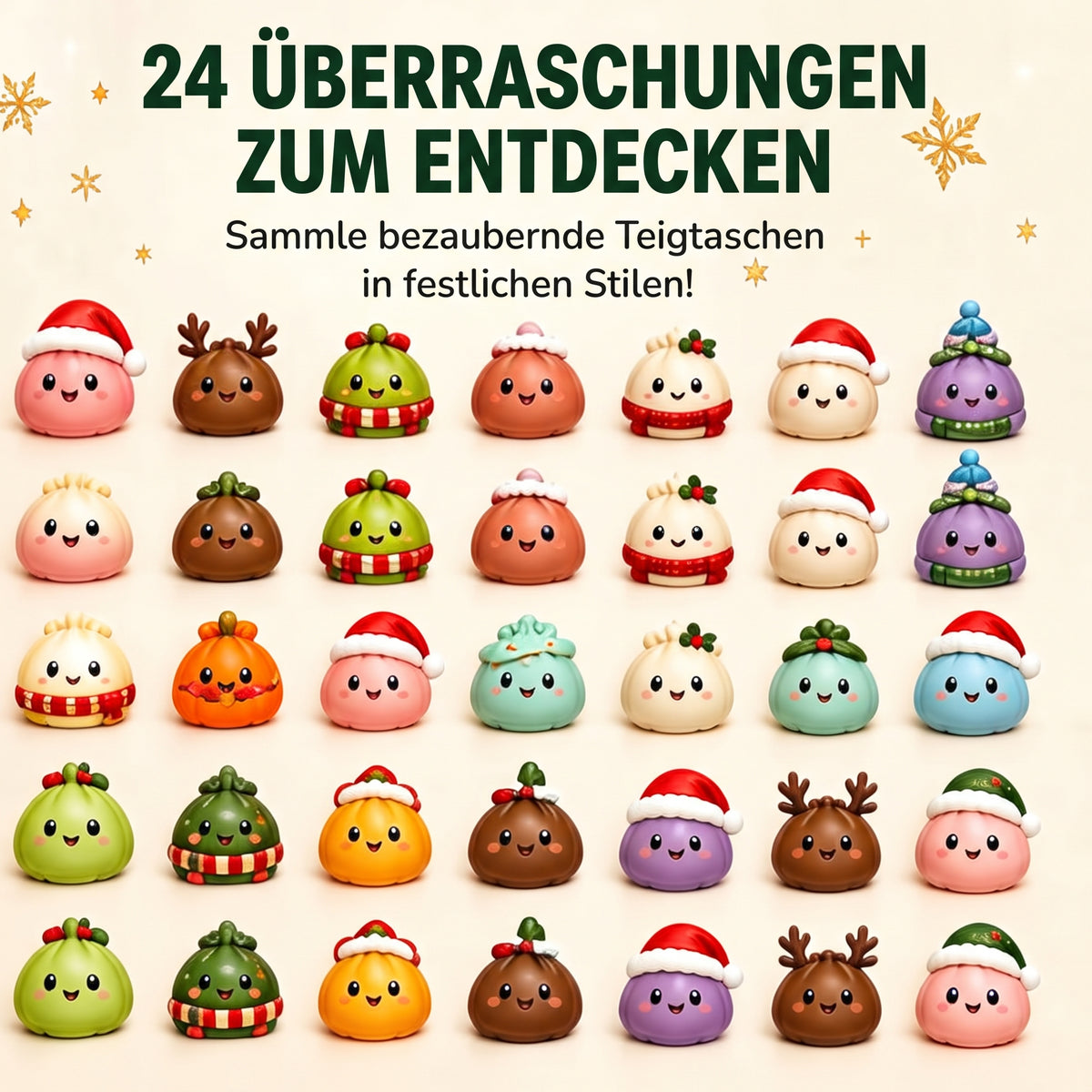 SquishMingle - Adventskalender mit 24 Squishy-Spielzeugen