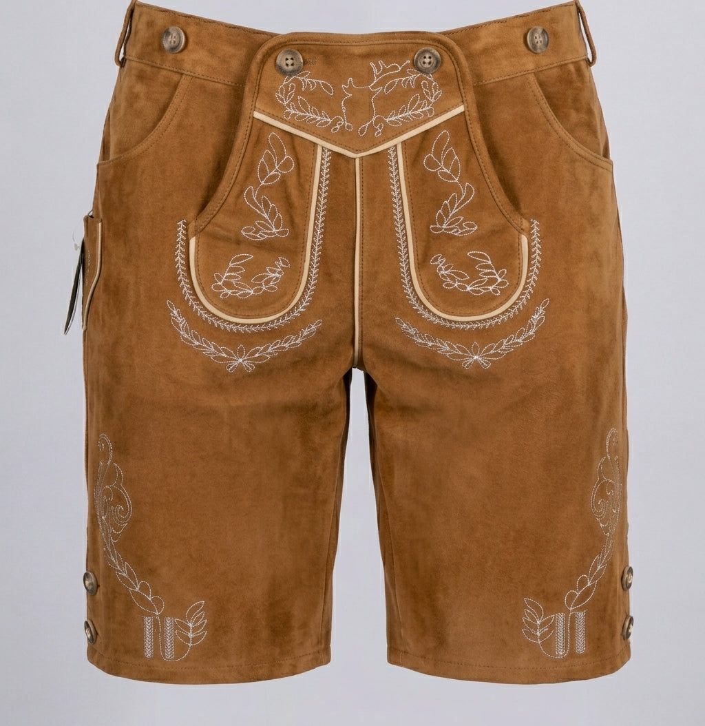 Herren Trachtenhose mit Besticktem Hosenlatz