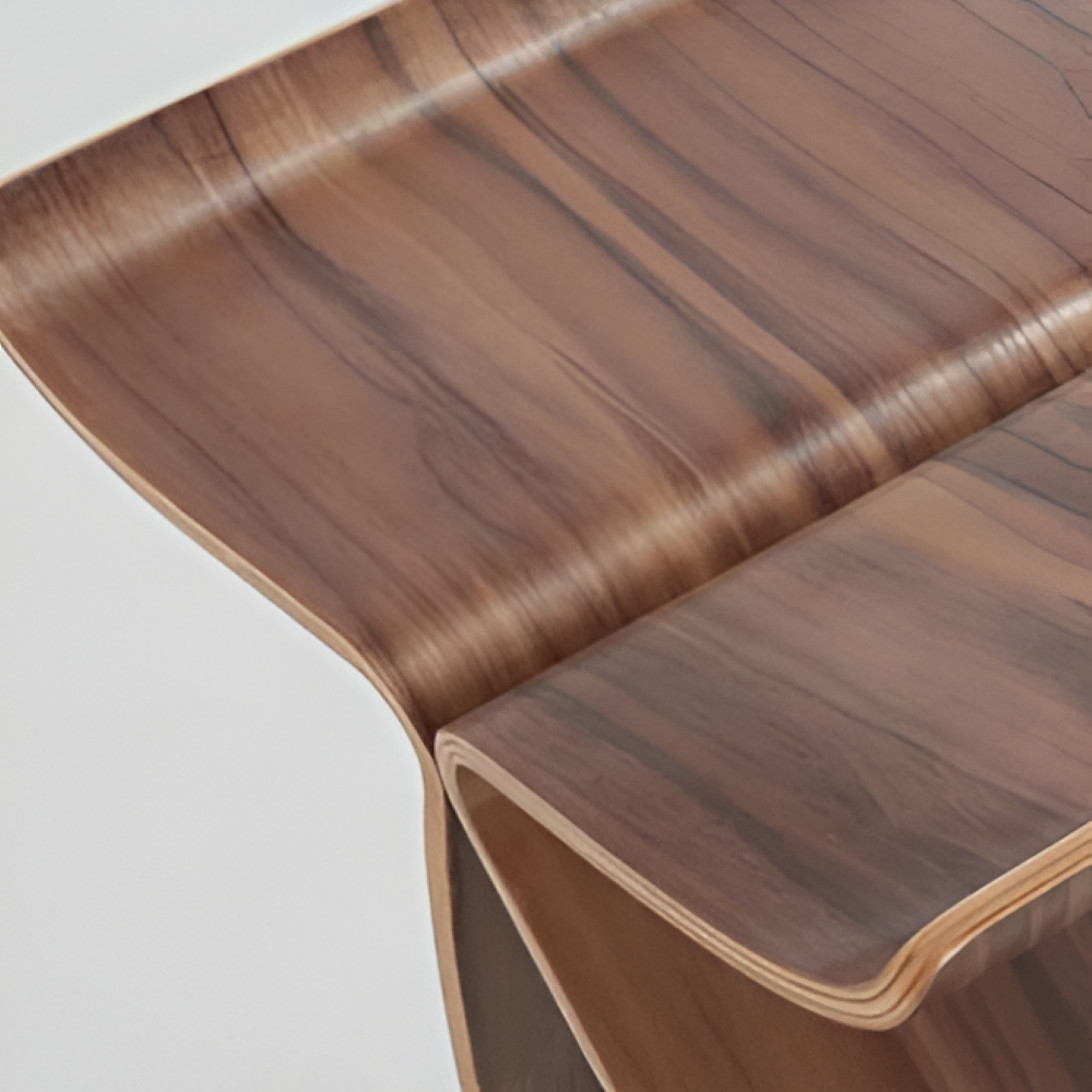 Holzhocker - Massivholz 42x30x38 cm