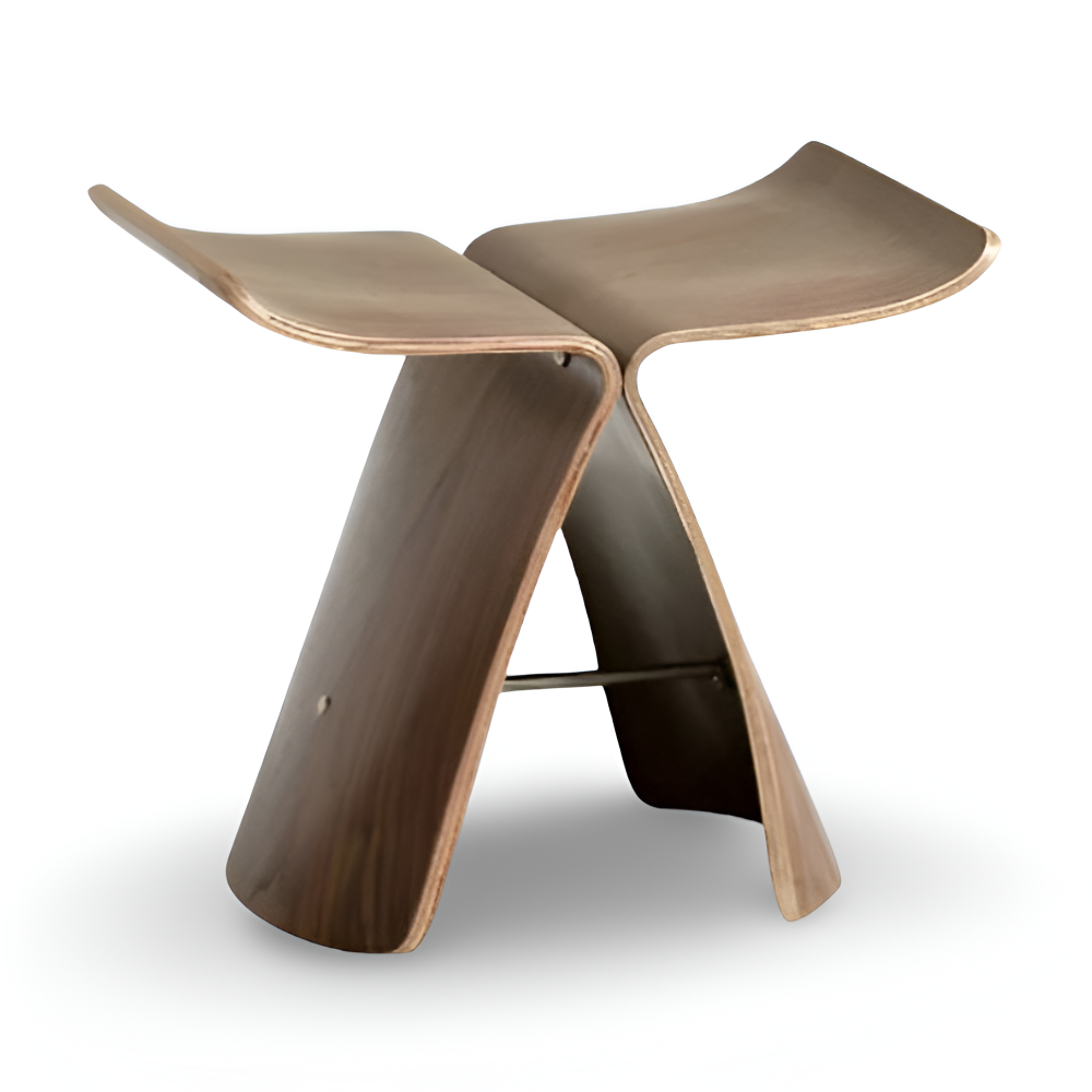 Holzhocker - Massivholz 42x30x38 cm