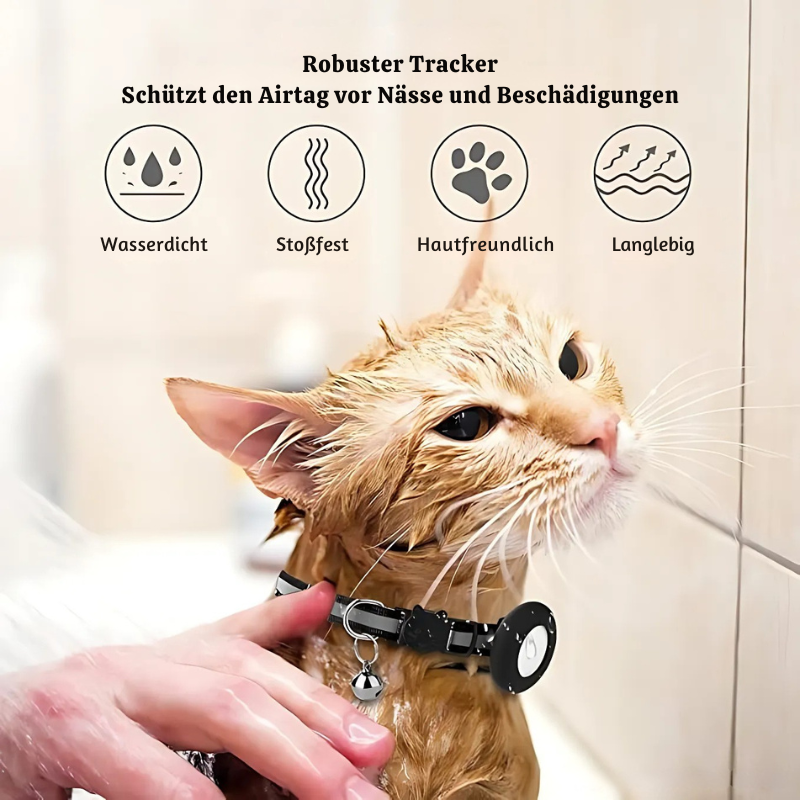 PawTrack – Katzenhalsband mit Ortungs-Tracker ohne Abo