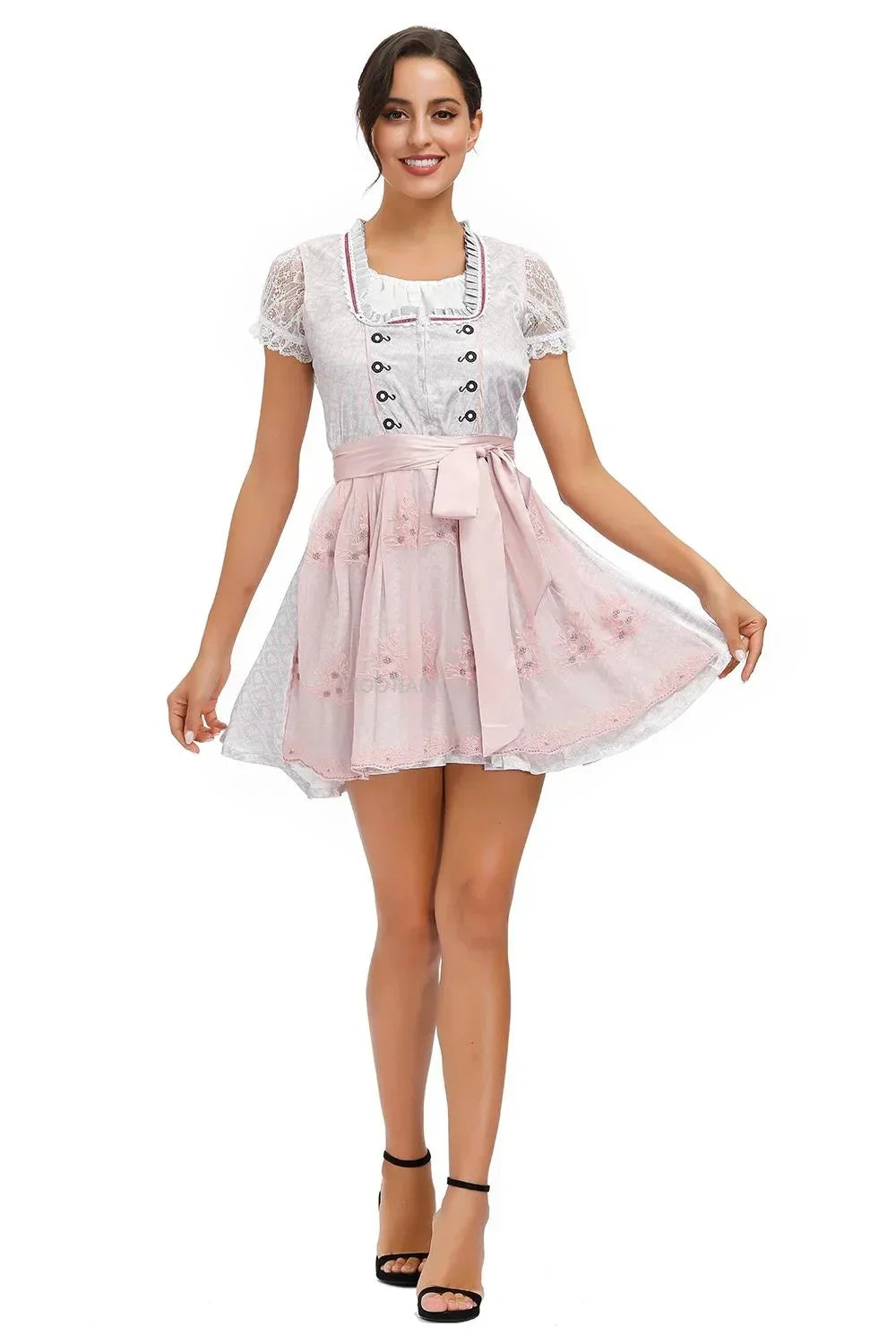 Bayerisches Dirndlkleid für Damen mit Spitzen