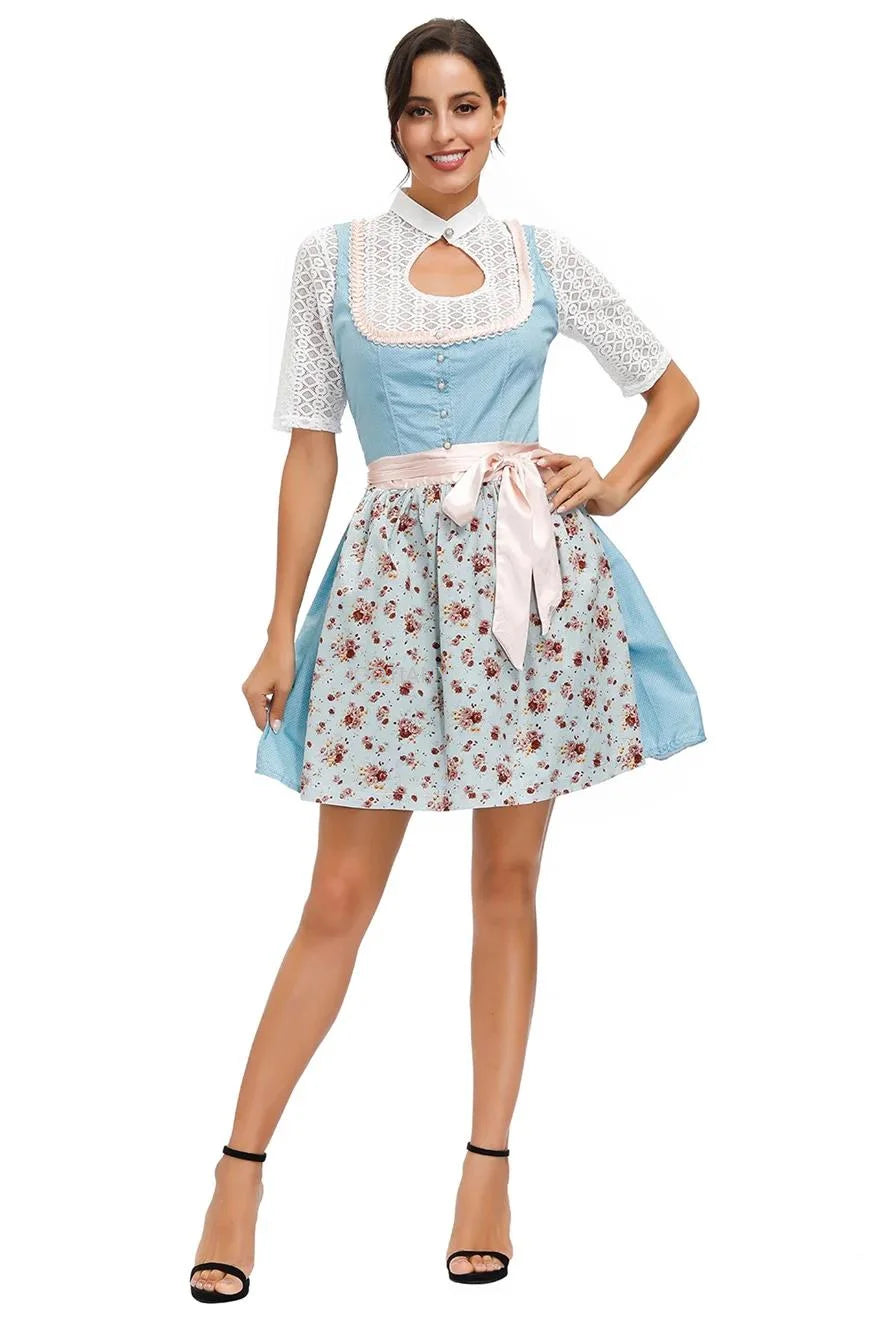 Bayerisches Dirndlkleid für Damen mit Spitzen