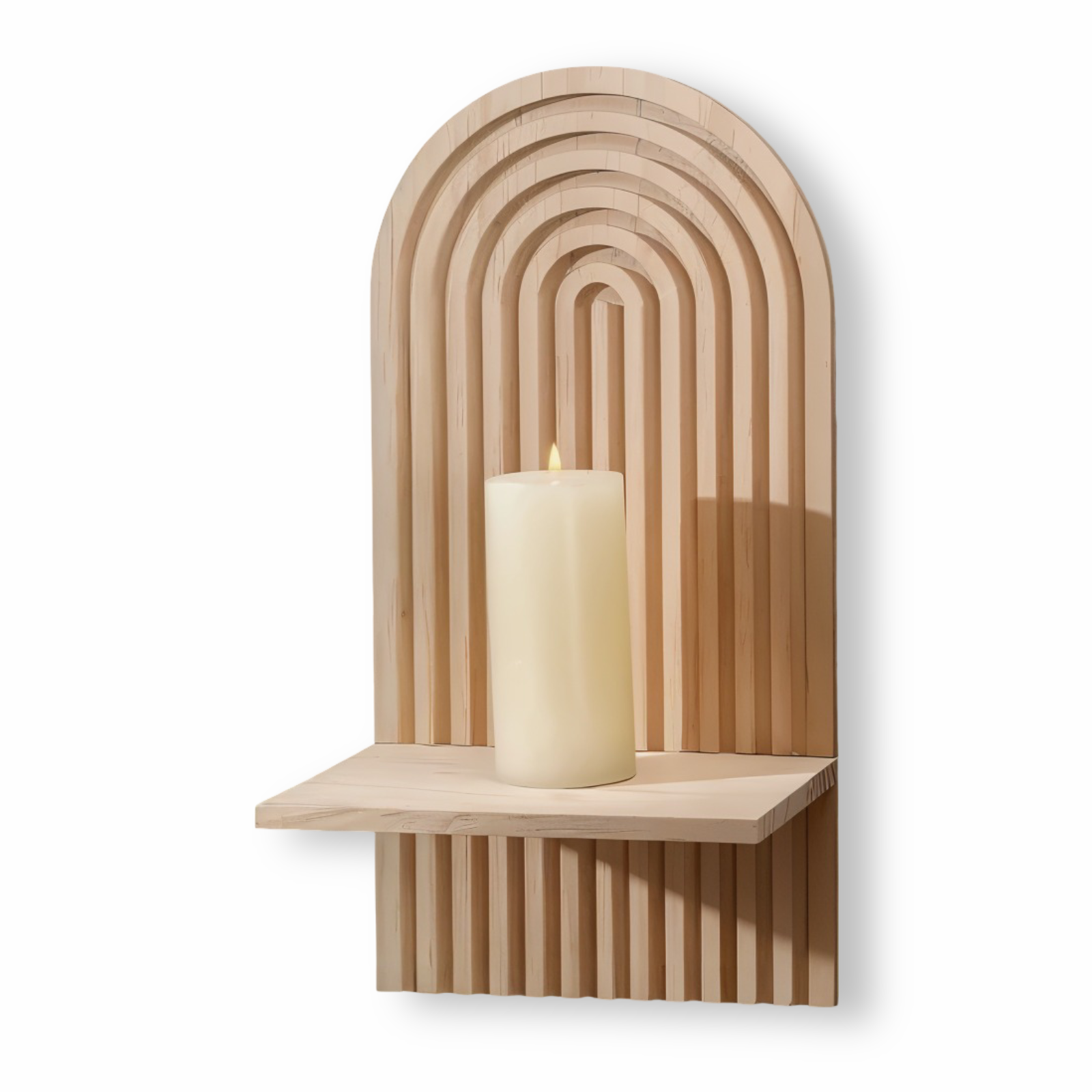 Archi Wandregal - Minimalistisches Boho Holzregal Wand Skandinavisch