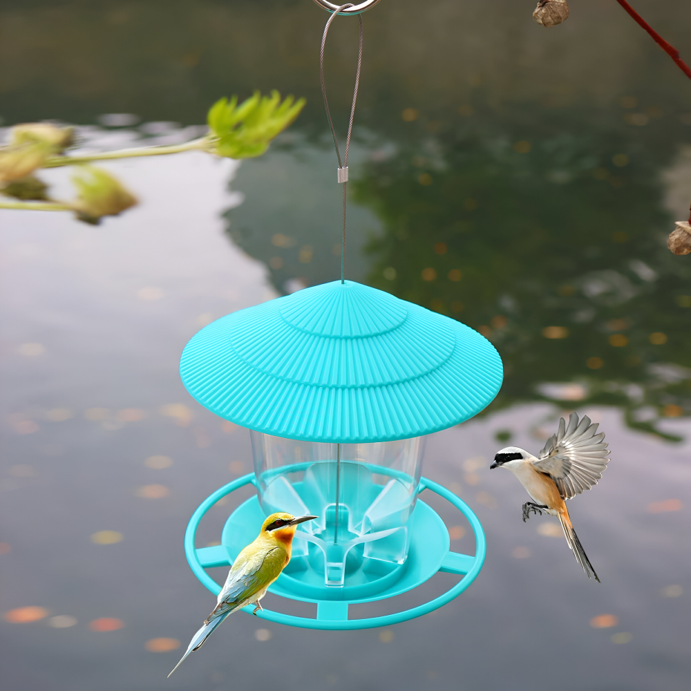 Automatischer - Vogelfutterspender zum Aufhängen