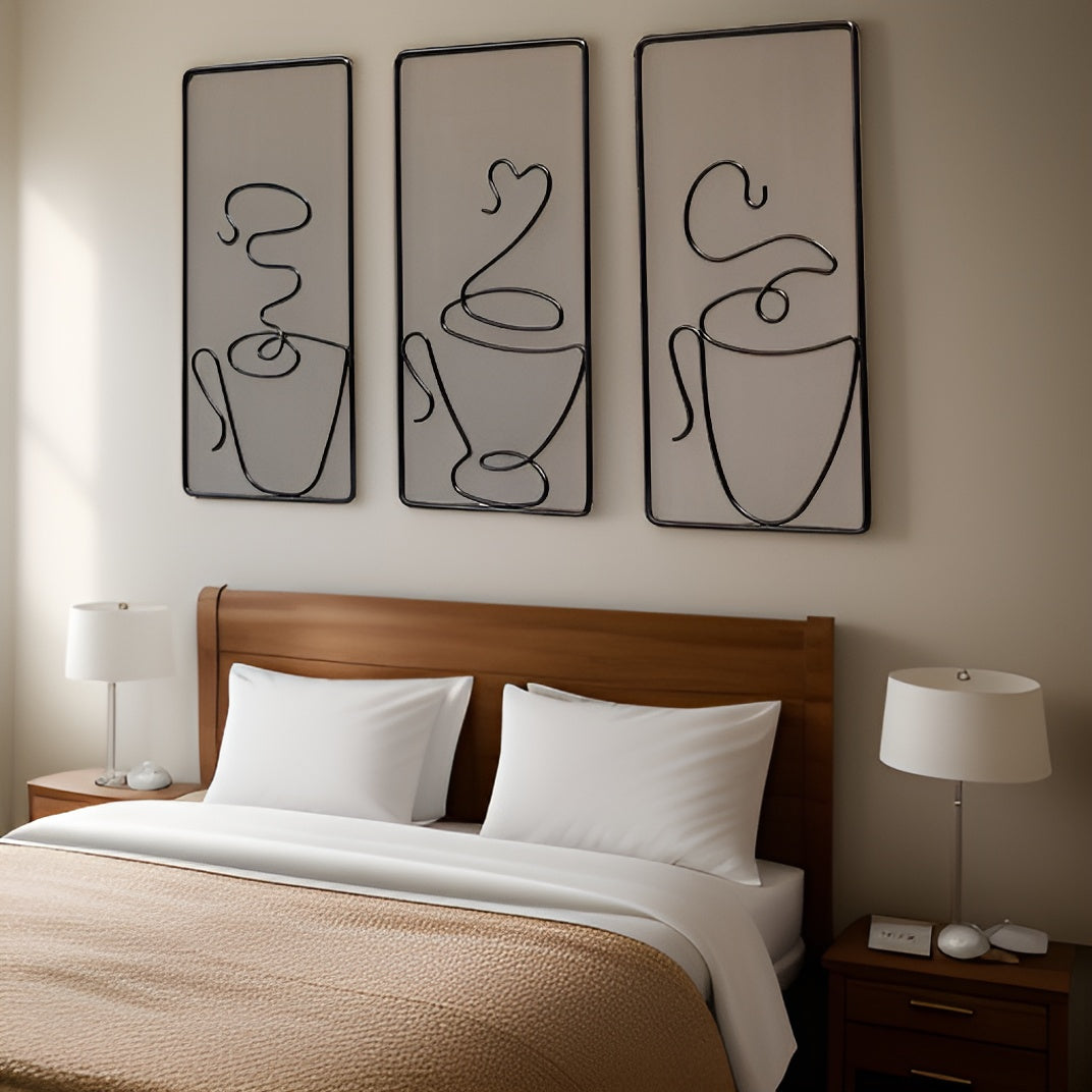 Brewtiful Cups - Ästhetische Kaffeetassen-Wandkunst für kreative Raumgestaltung