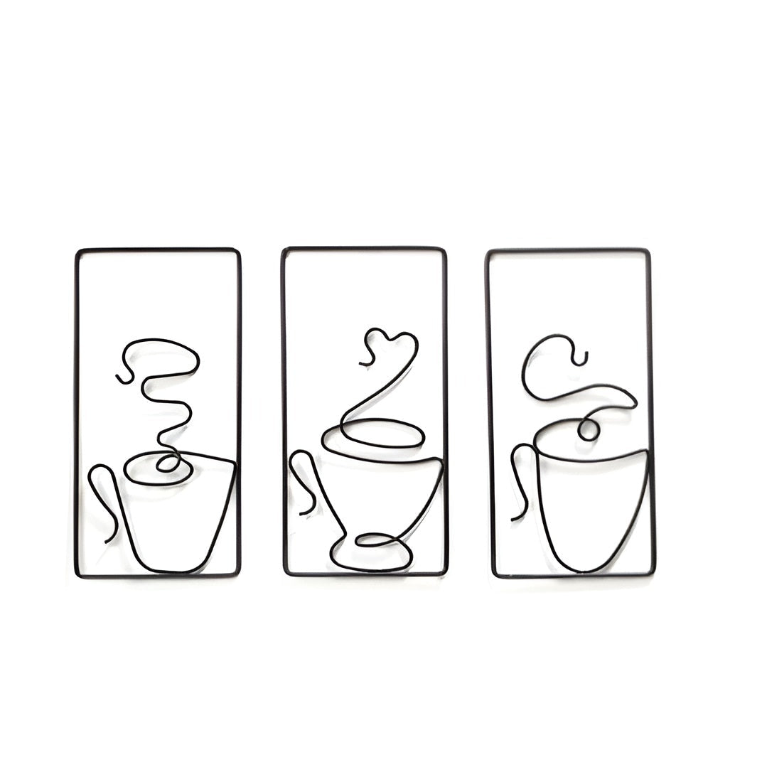 Brewtiful Cups - Ästhetische Kaffeetassen-Wandkunst für kreative Raumgestaltung