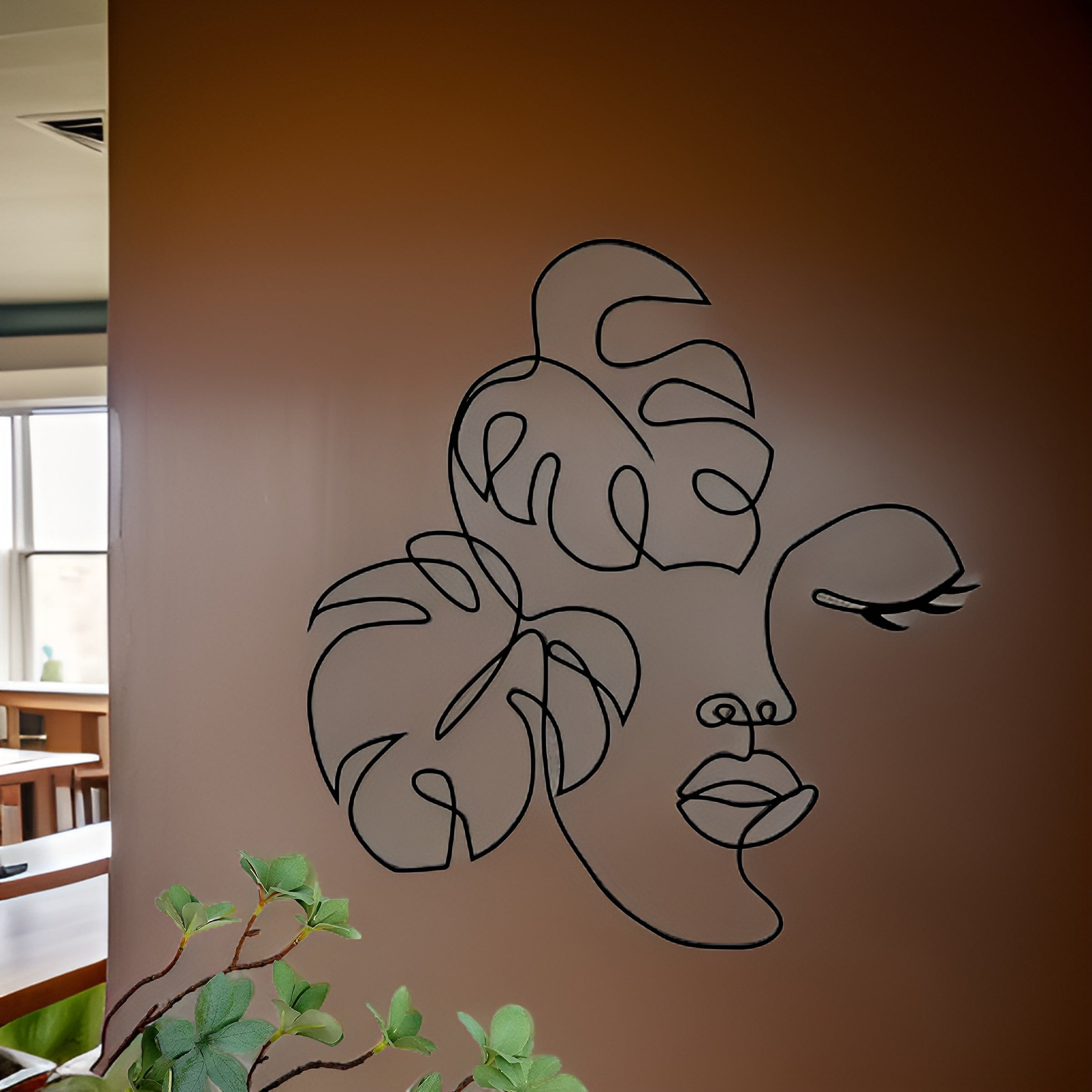 Creative Face - Stilvolle Metall-Gesichtskunst für ein ästhetisches Zuhause