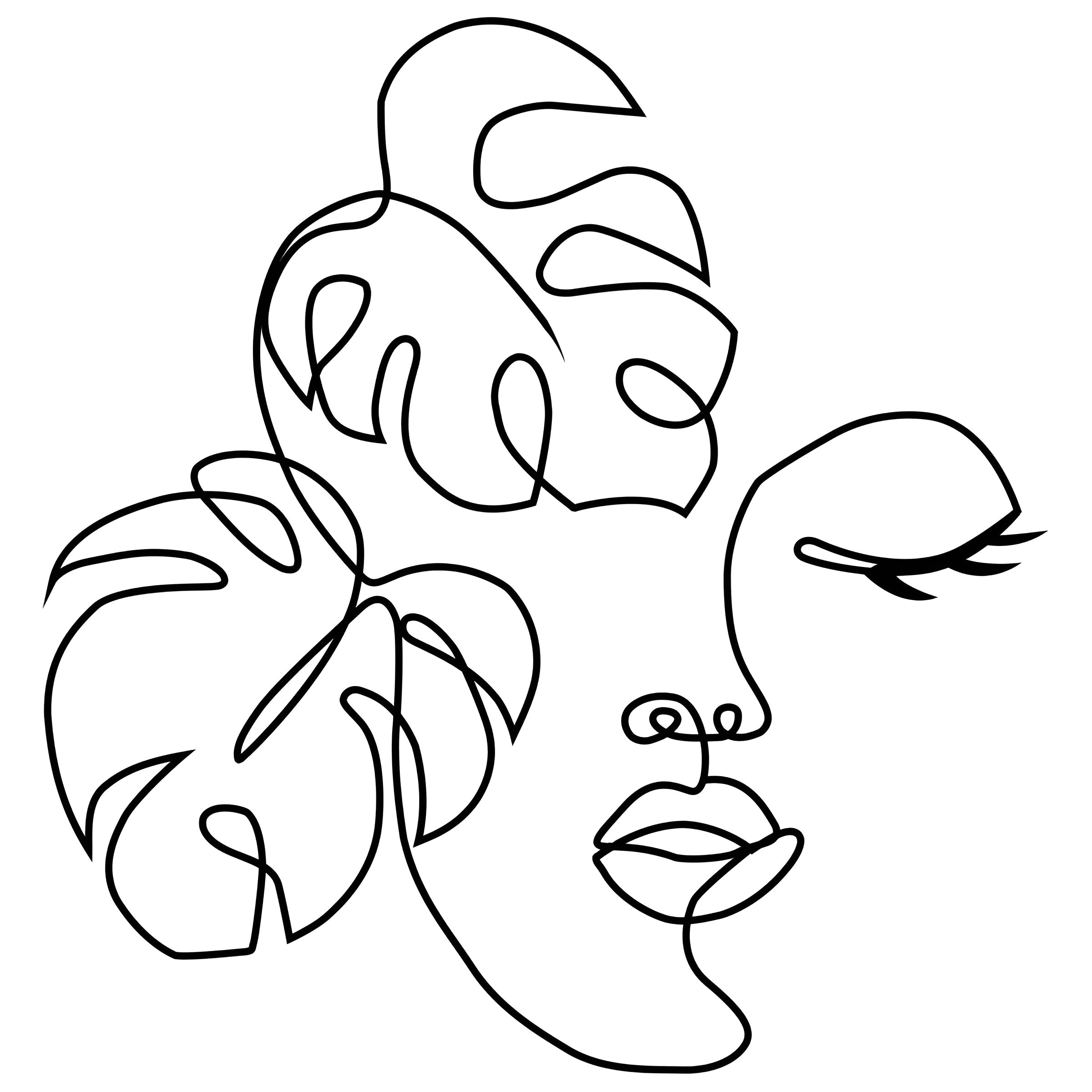 Creative Face - Stilvolle Metall-Gesichtskunst für ein ästhetisches Zuhause