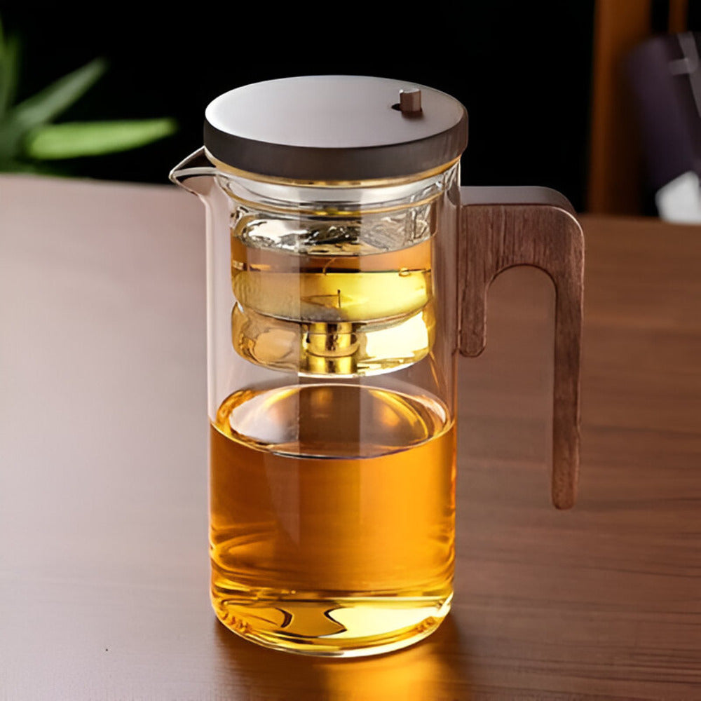 Kitchix - Glas Teekanne aus Borosilikat mit Edelstahl-Sieb