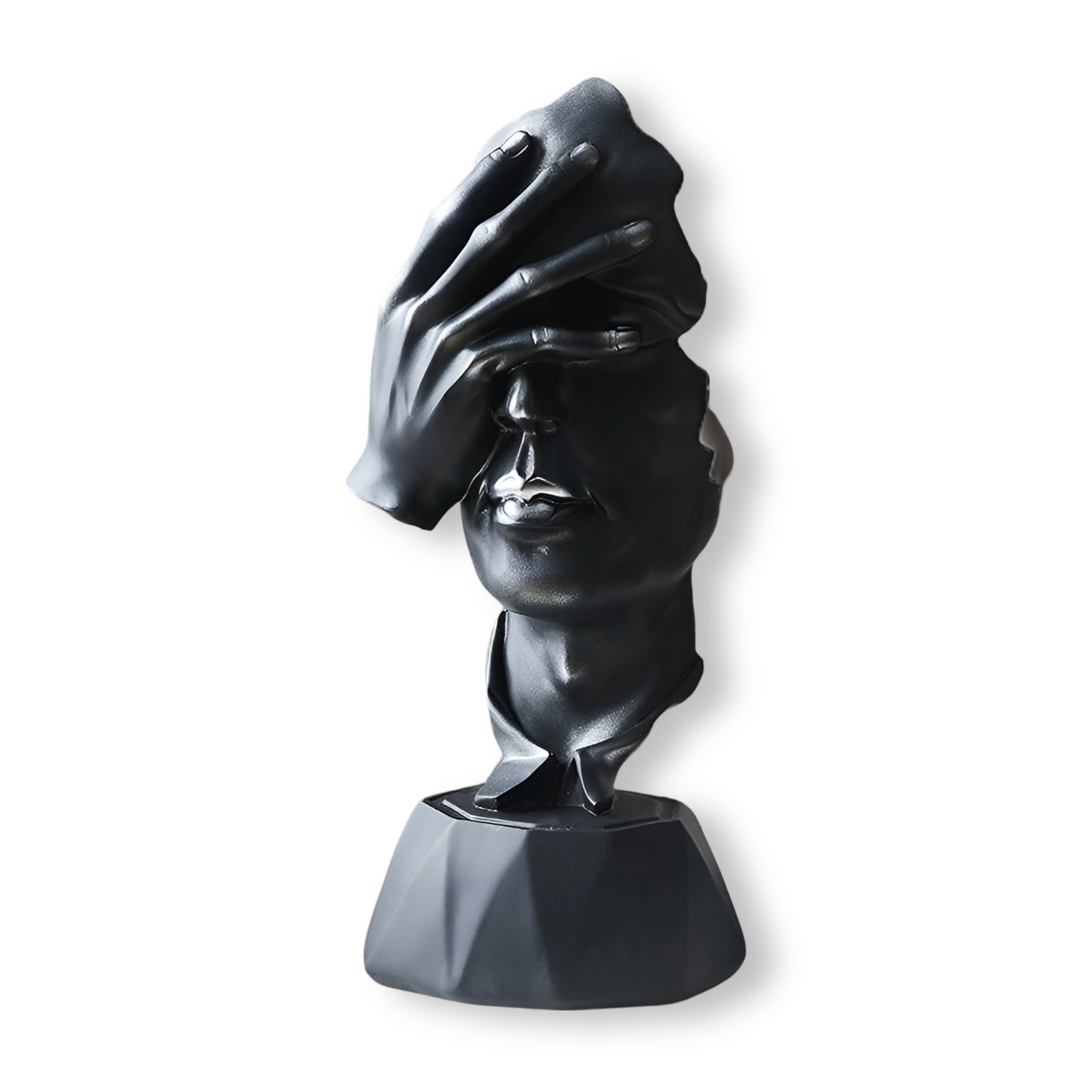 Expressive - Face - Abstrakte Gesichtsskulptur aus Kunstharz
