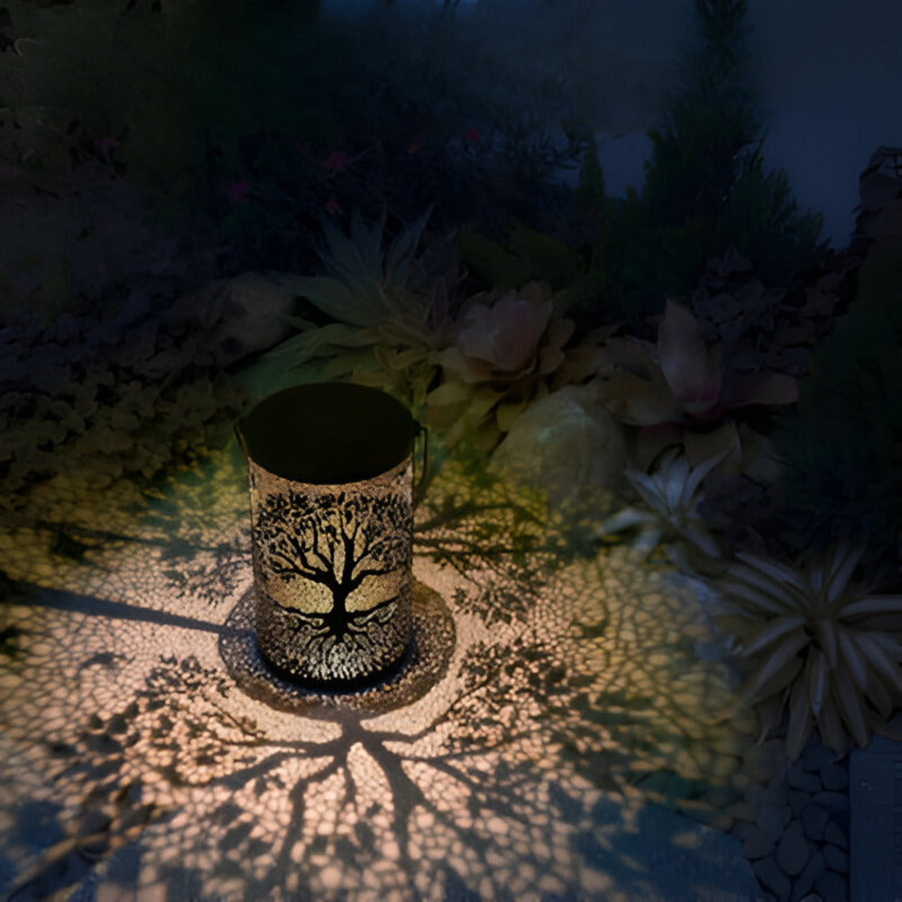 Vertika - LED Solar Gartenlaterne Baumdesign IP65 wetterfest