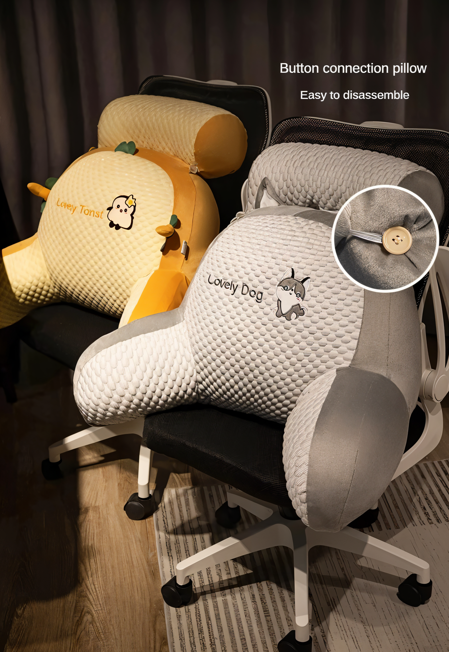 FlexCush - Ergonomisches Taillenkissen aus Plüsch