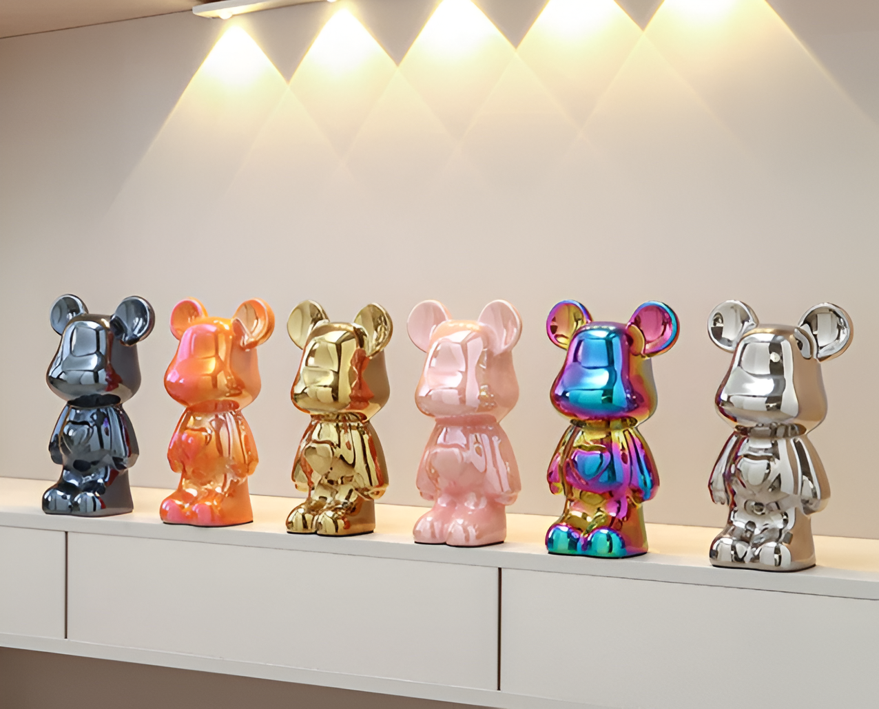 GlossiBear - Figurine -Bunte Bärenfigur aus Keramik &