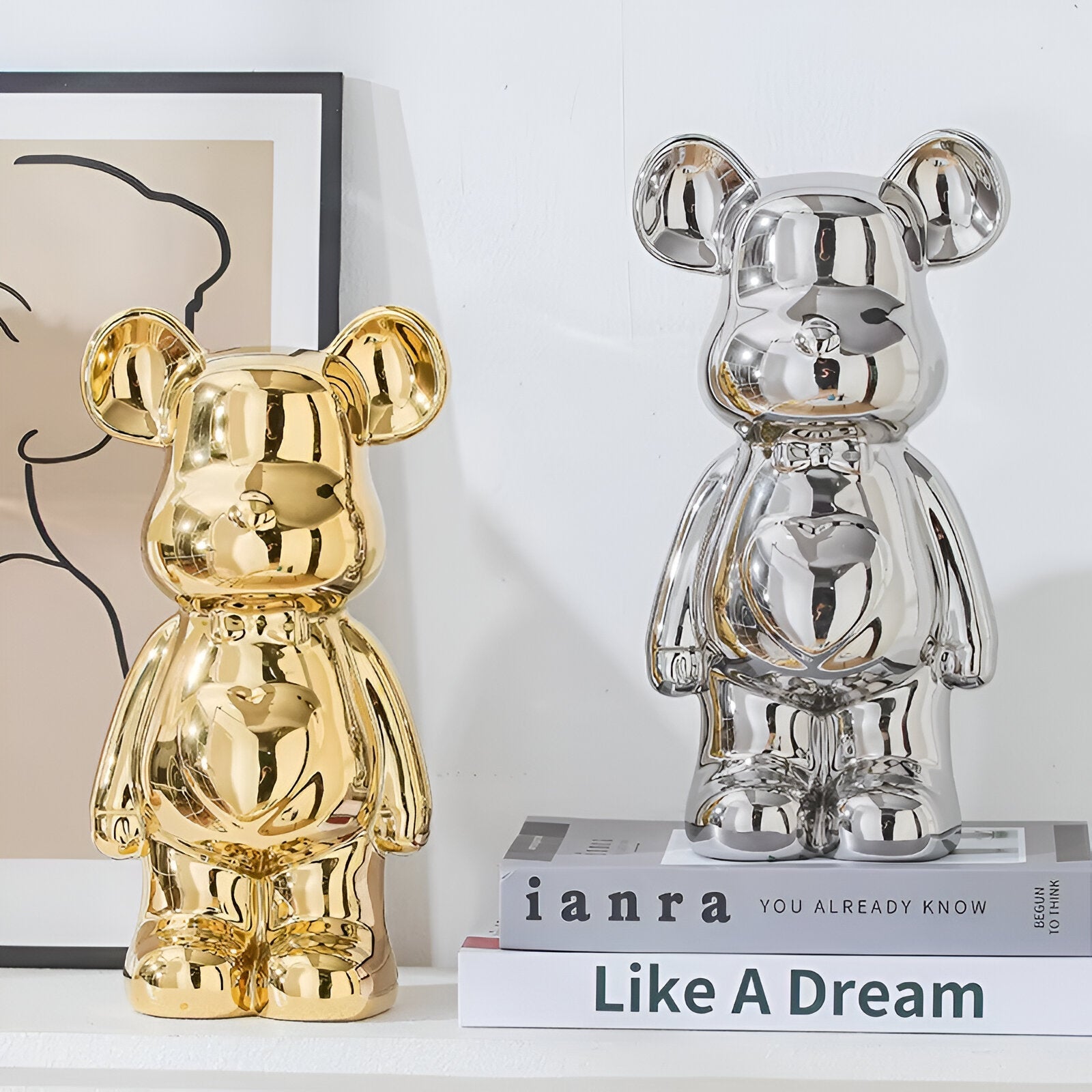 GlossiBear - Figurine -Bunte Bärenfigur aus Keramik &
