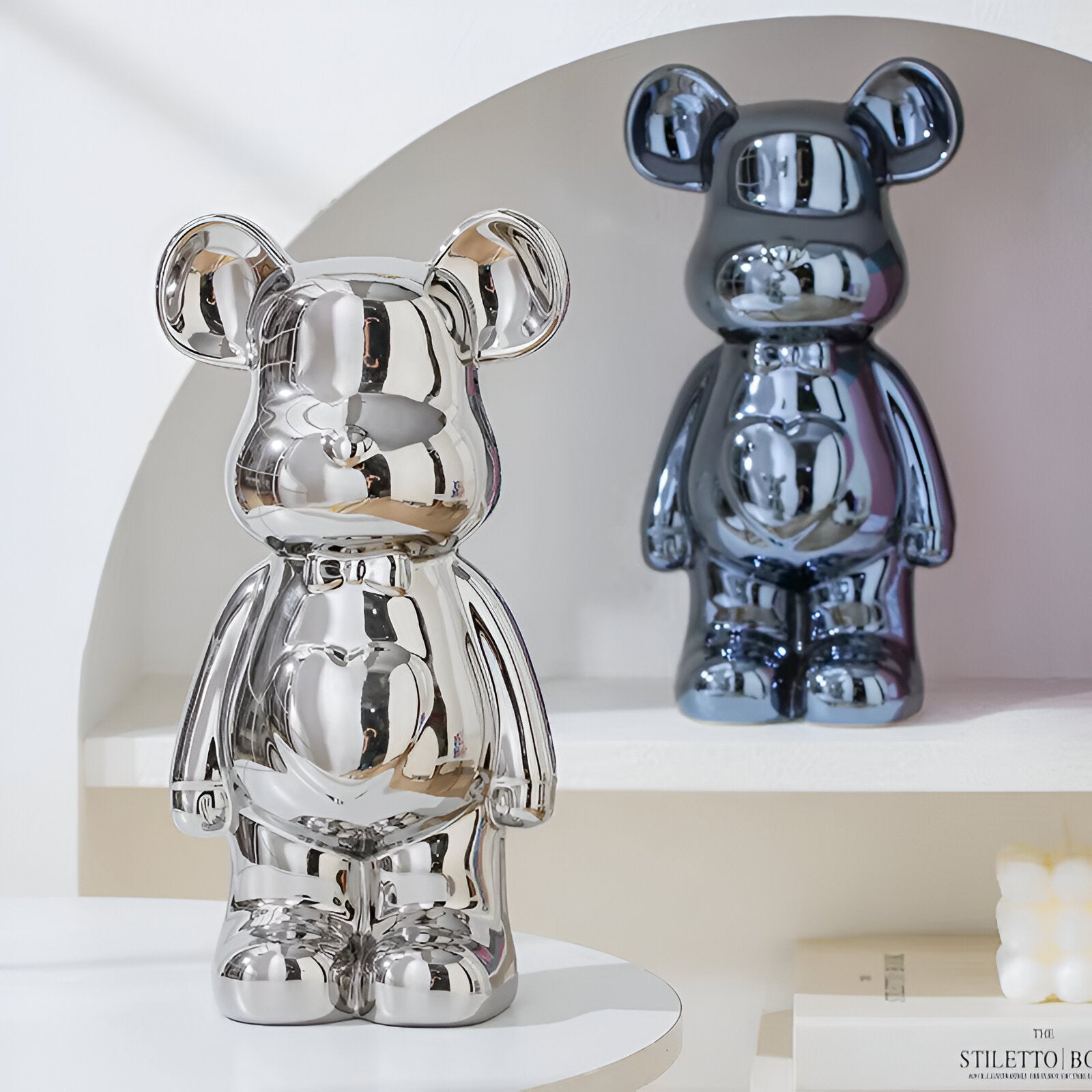 GlossiBear - Figurine -Bunte Bärenfigur aus Keramik &