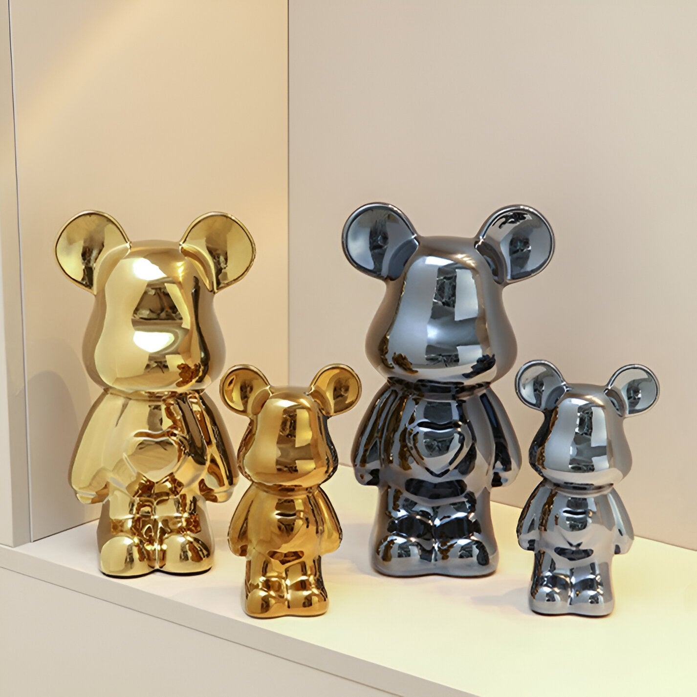 GlossiBear - Figurine -Bunte Bärenfigur aus Keramik &