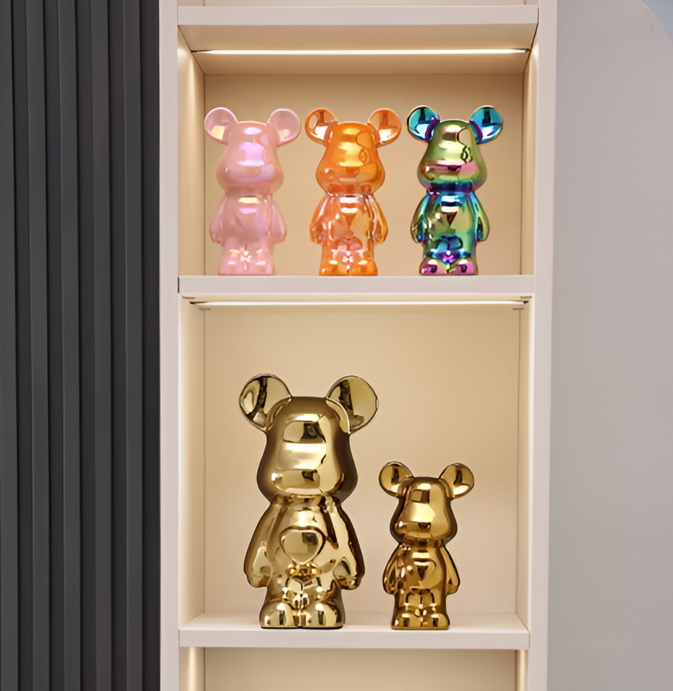 GlossiBear - Figurine -Bunte Bärenfigur aus Keramik &