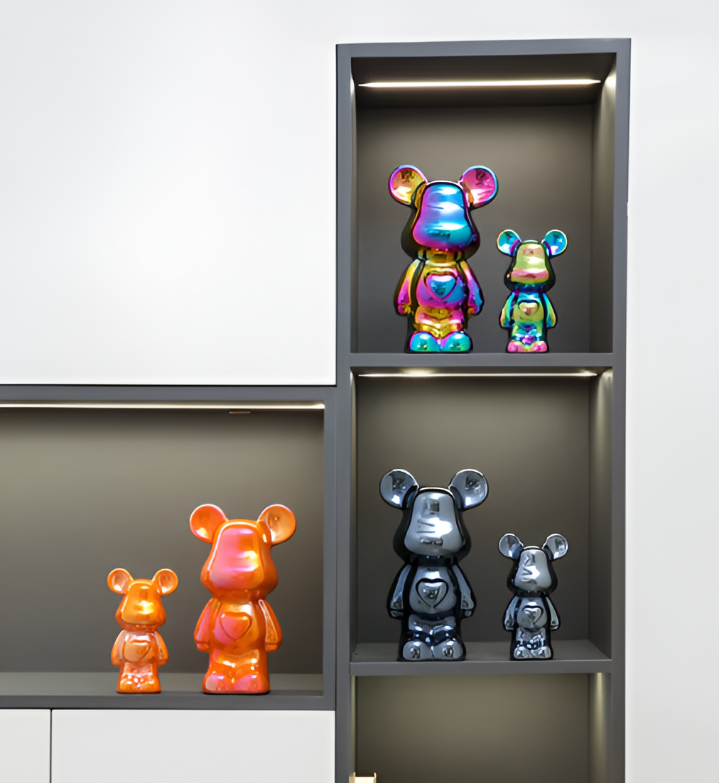 GlossiBear - Figurine -Bunte Bärenfigur aus Keramik &