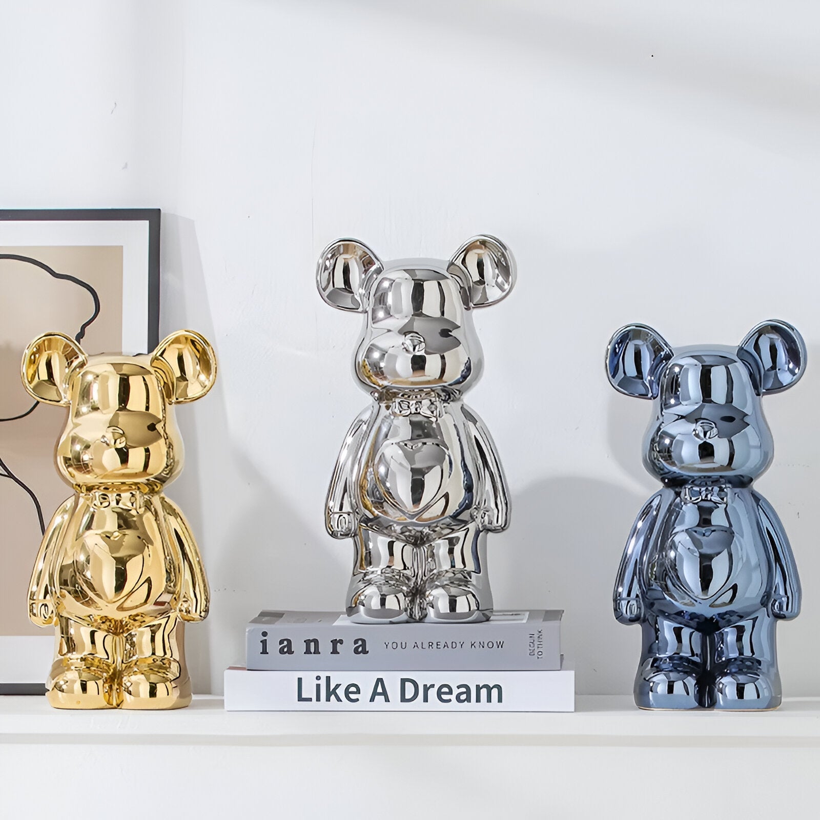 GlossiBear - Figurine -Bunte Bärenfigur aus Keramik &