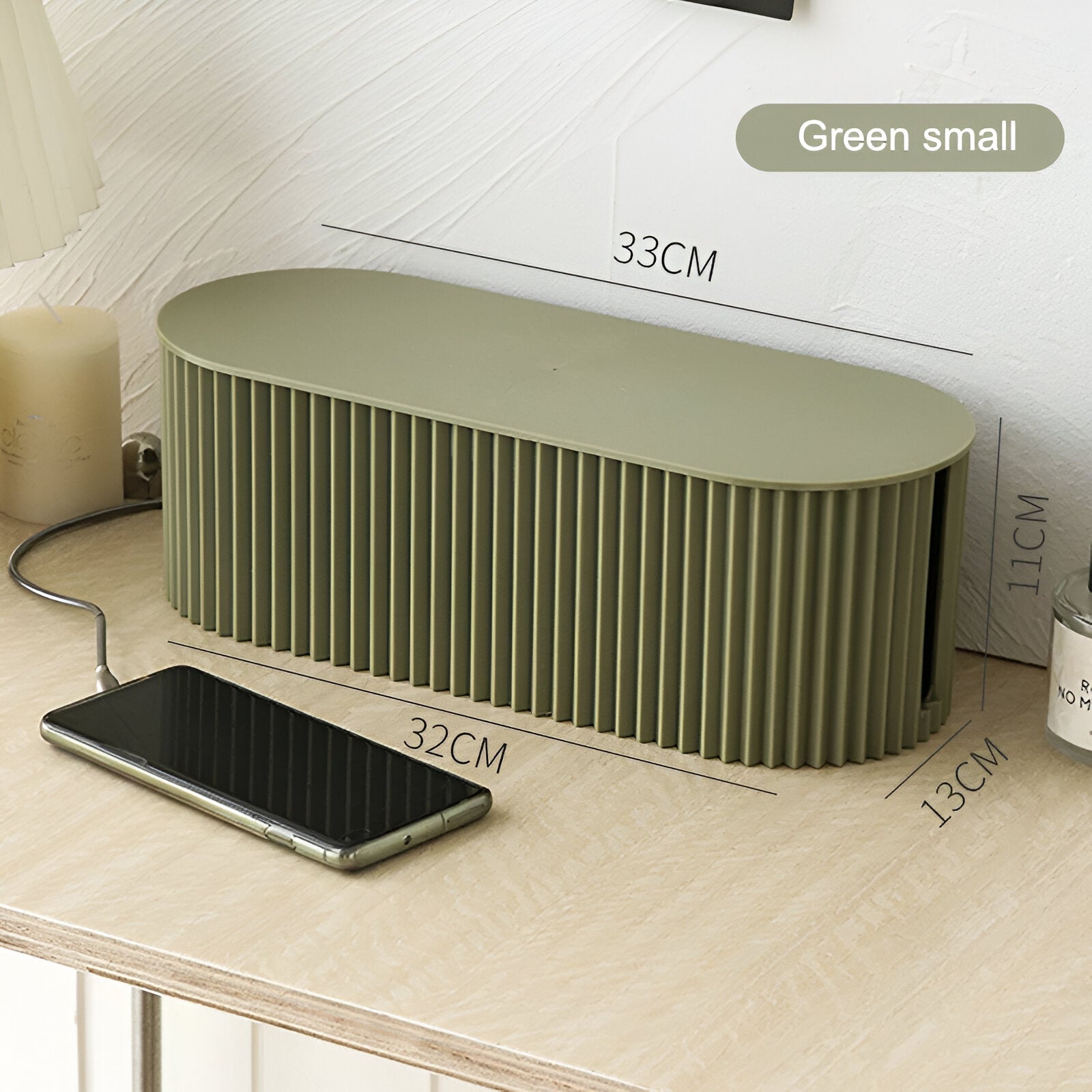 Hid Kabelbox - Minimalistische Macaron Aufbewahrung - Ladegerät und Kabel Organizer