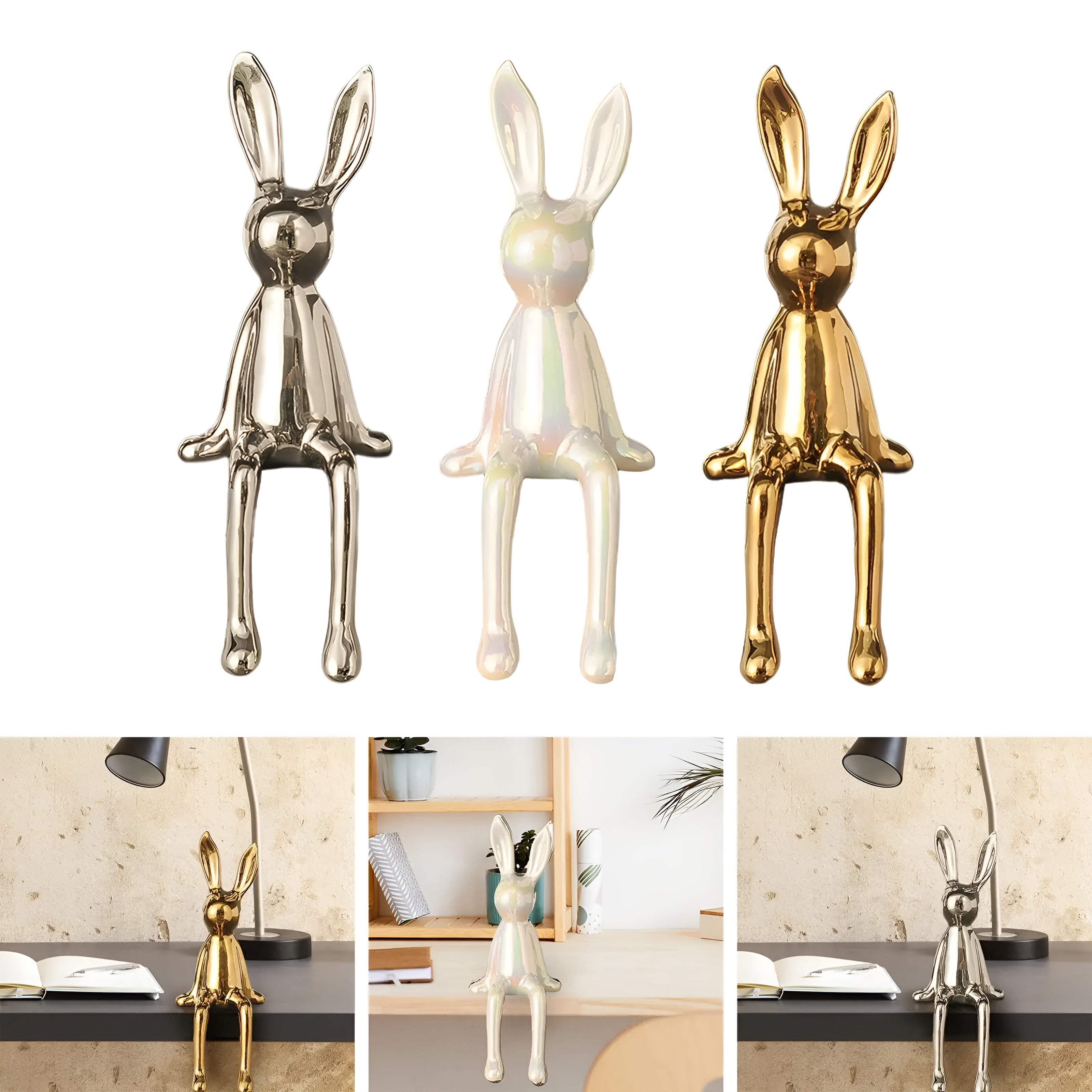 Kaninchen - Keramik Kaninchen - Kaninchen Statue aus Keramik