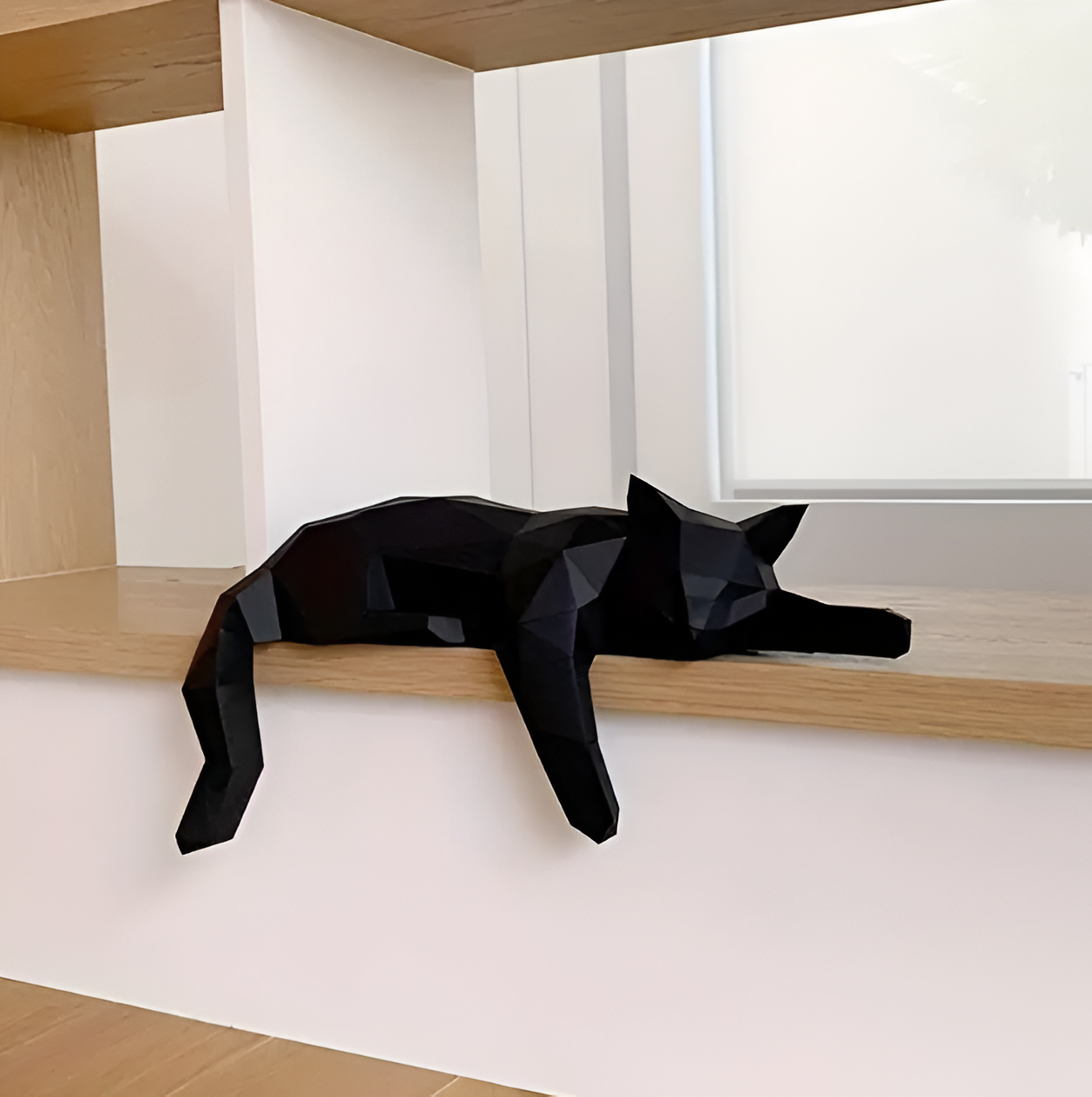 OriPurr - DIY 3D Origami Katze Dekofigur aus Harz 50 cm