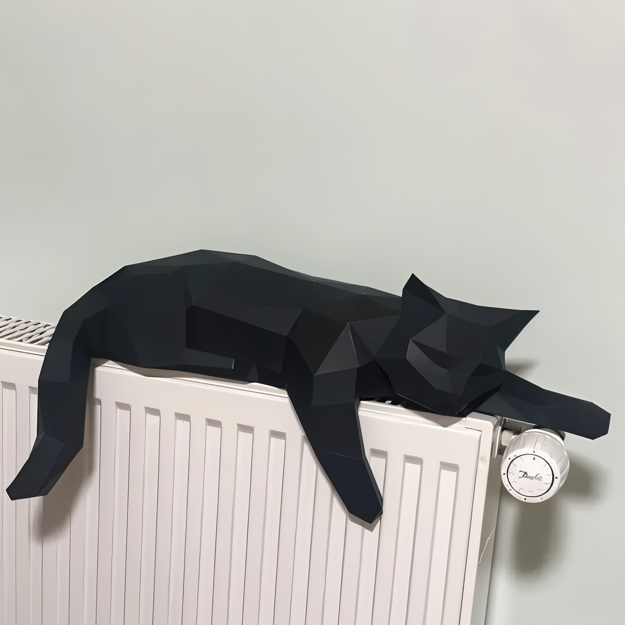 OriPurr - DIY 3D Origami Katze Dekofigur aus Harz 50 cm