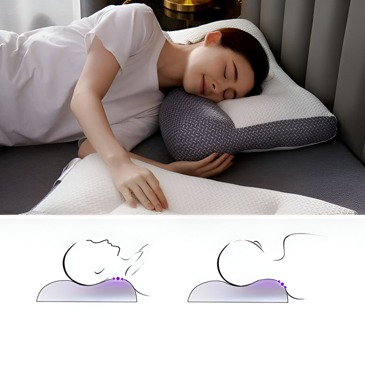 PolyePlush - Ergonomisches Nackenkissen für entspannten