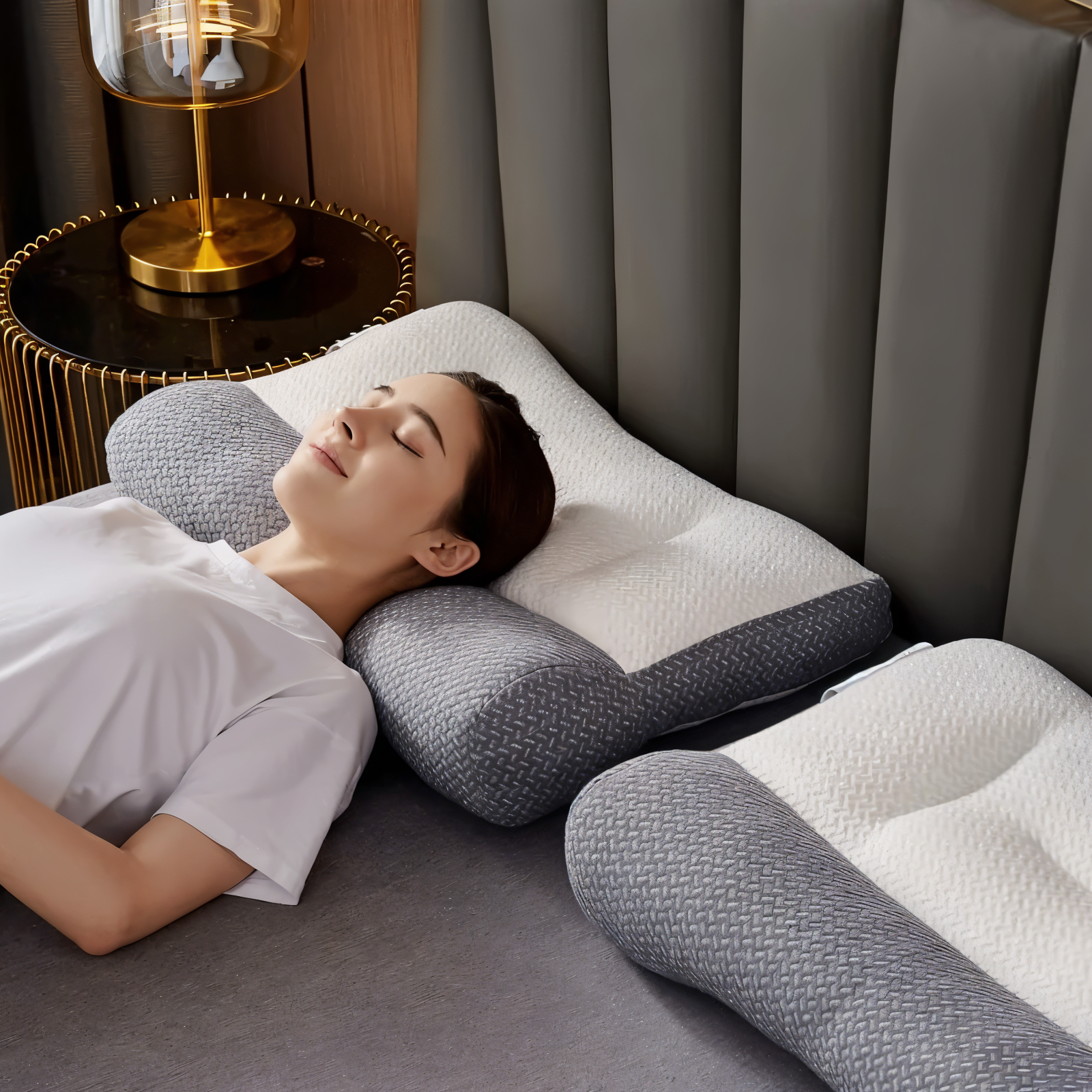 PolyePlush - Ergonomisches Nackenkissen für entspannten