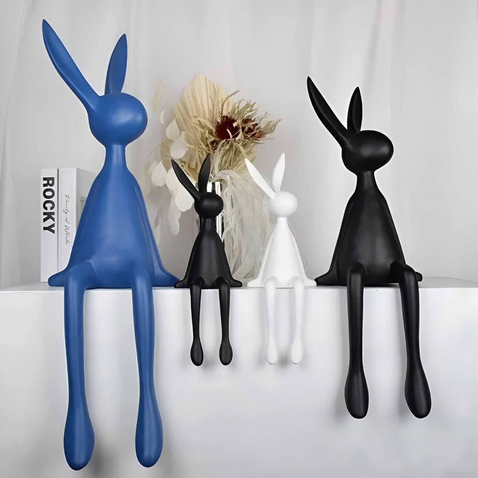 ResinLux - Osterhase - Osterhase Deko sitzend aus Harz 18–50