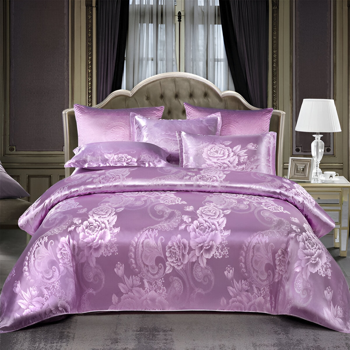 Satin - Bettwäsche-Set Jacquard
