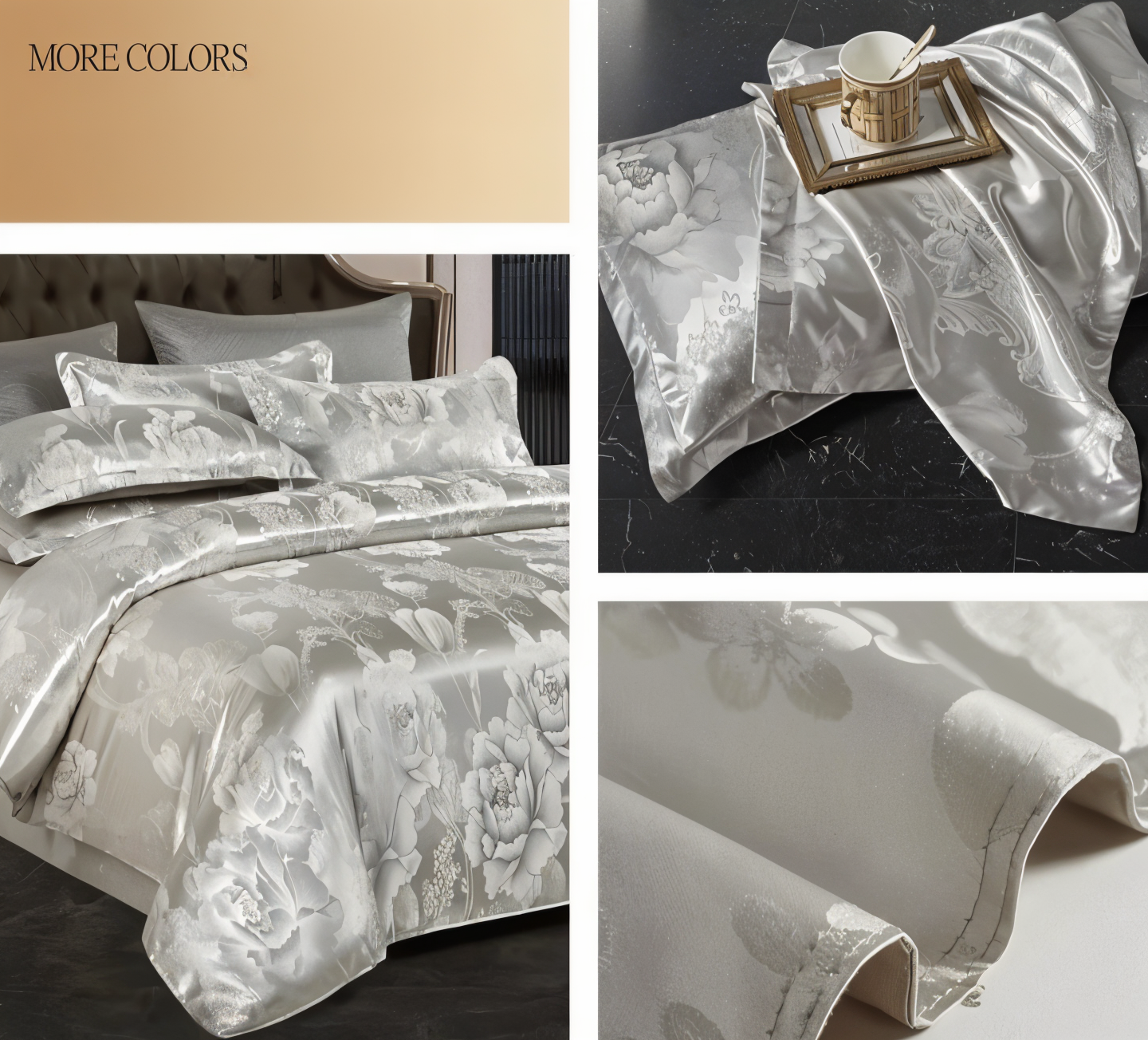 Satin - Bettwäsche-Set Jacquard