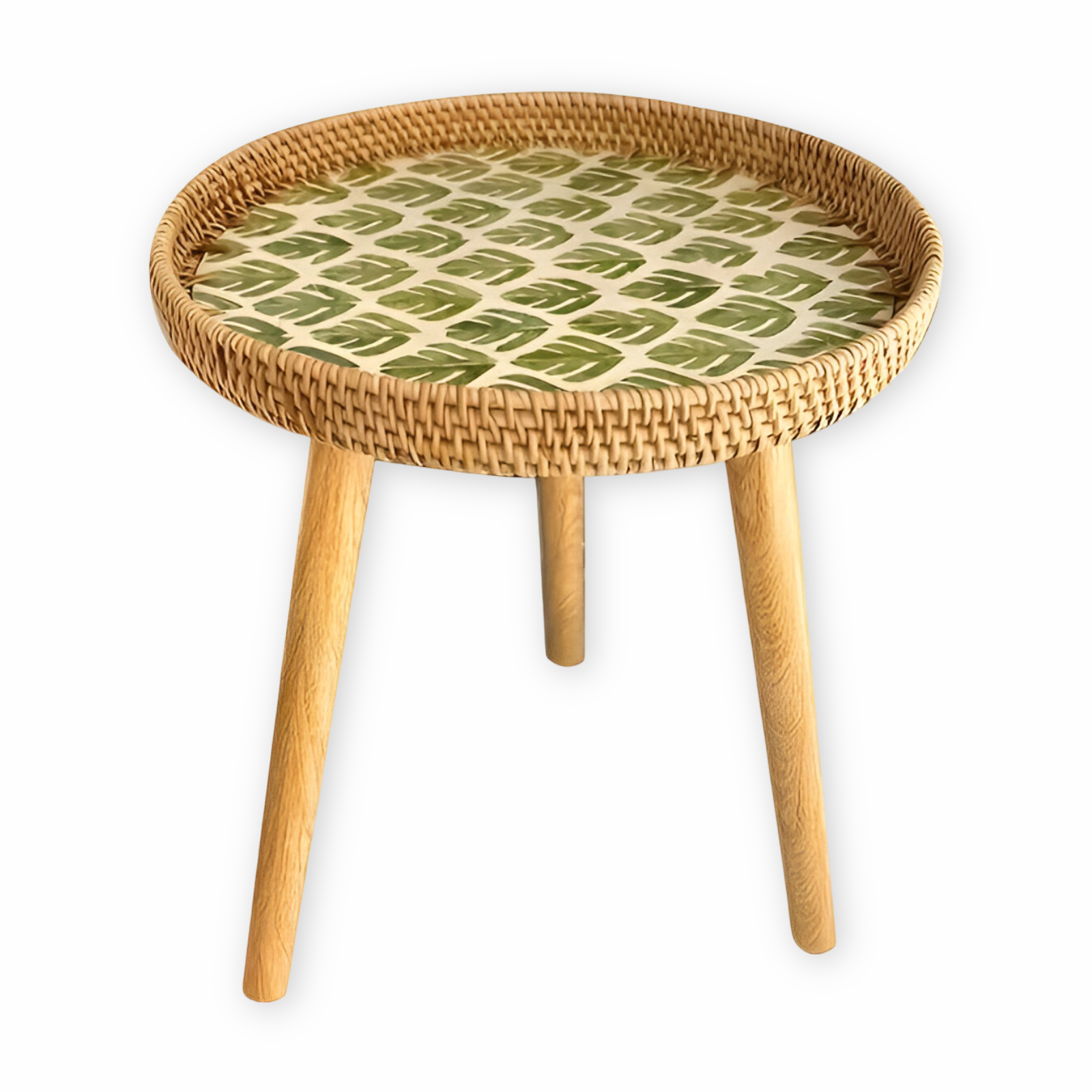 Scandi - Couchtisch - Couchtisch rund Rattan im